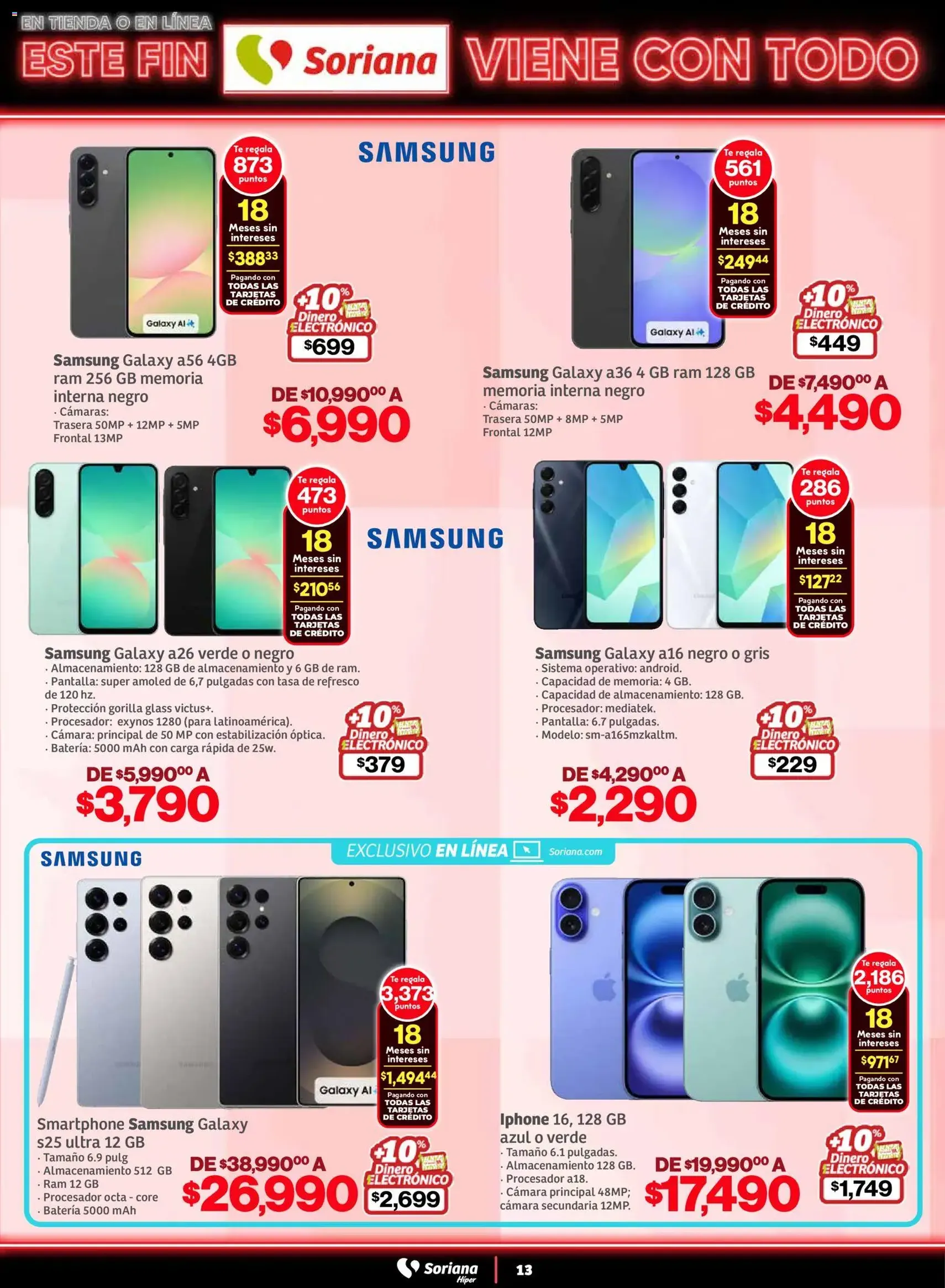 Soriana - Este fin Soriana viene con todo Híper Nacional - folleto válido desde 05/11/2025 página 13 de 38
