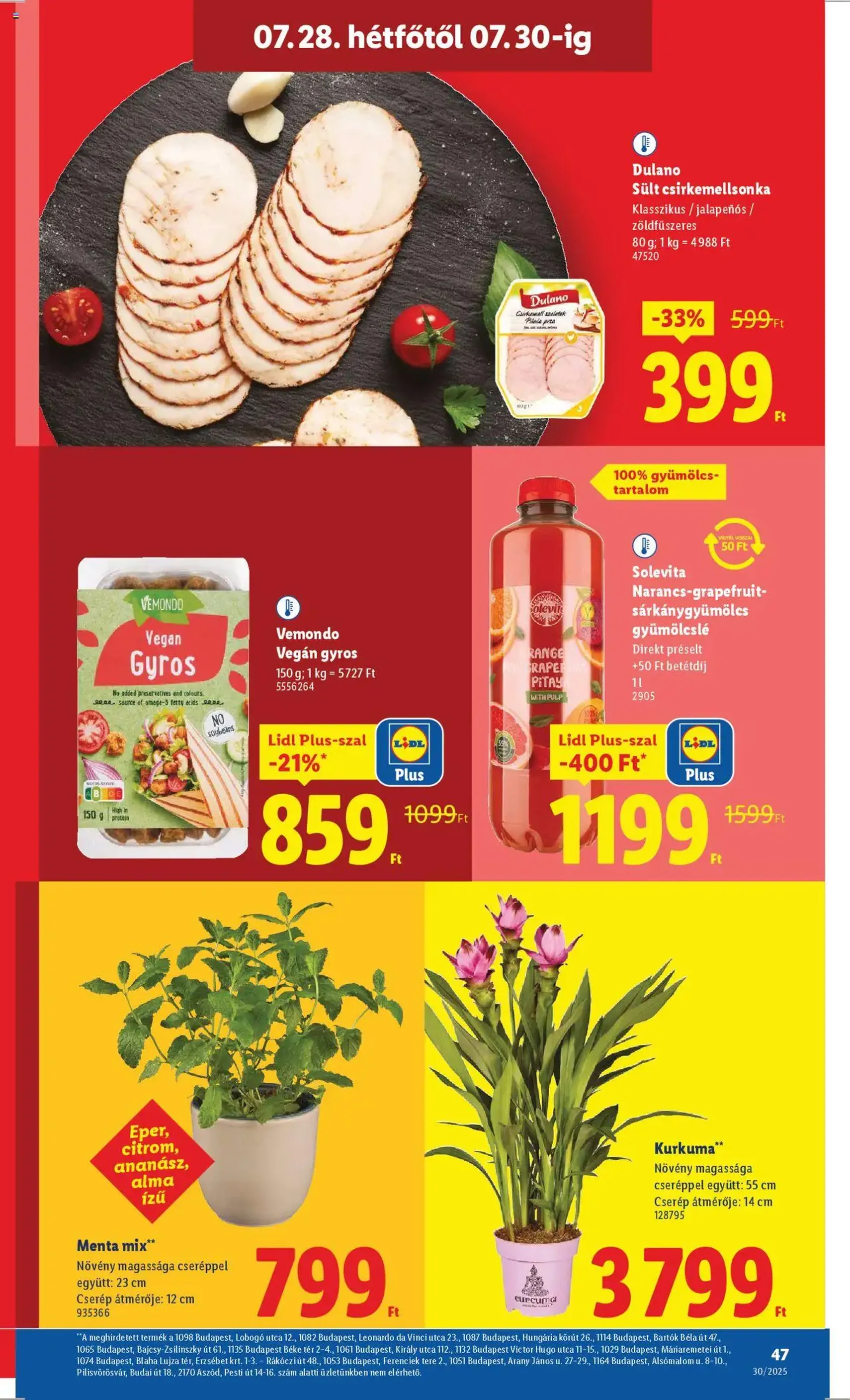 Lidl Akciós újság - 2025.07.24. érvényes szórólap 47 oldal 62 oldalból Lidl Akciós újság - 2025.07.24. érvényes szórólap 47 oldal 62 oldalból