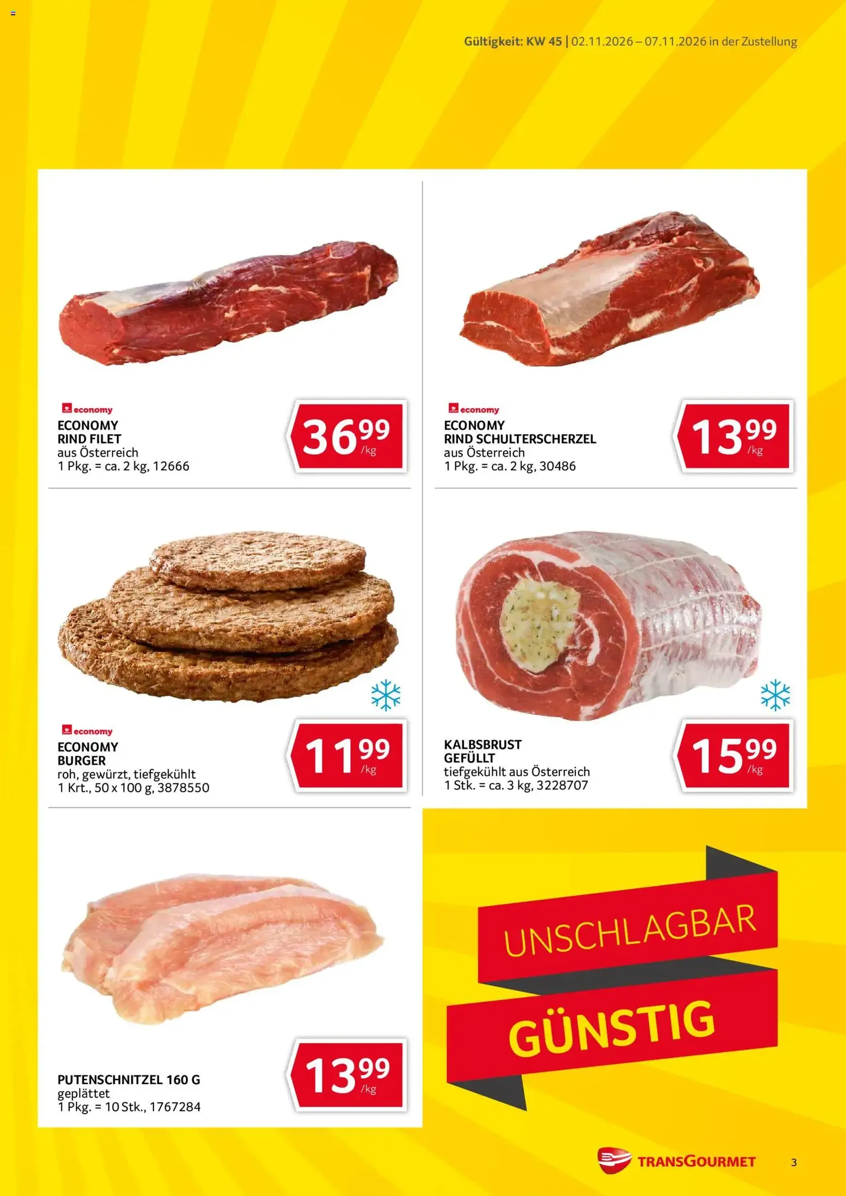 Transgourmet Flugblatt - Gültiger Prospekt ab 02.11.2026, Seite 3 von insgesamt 36