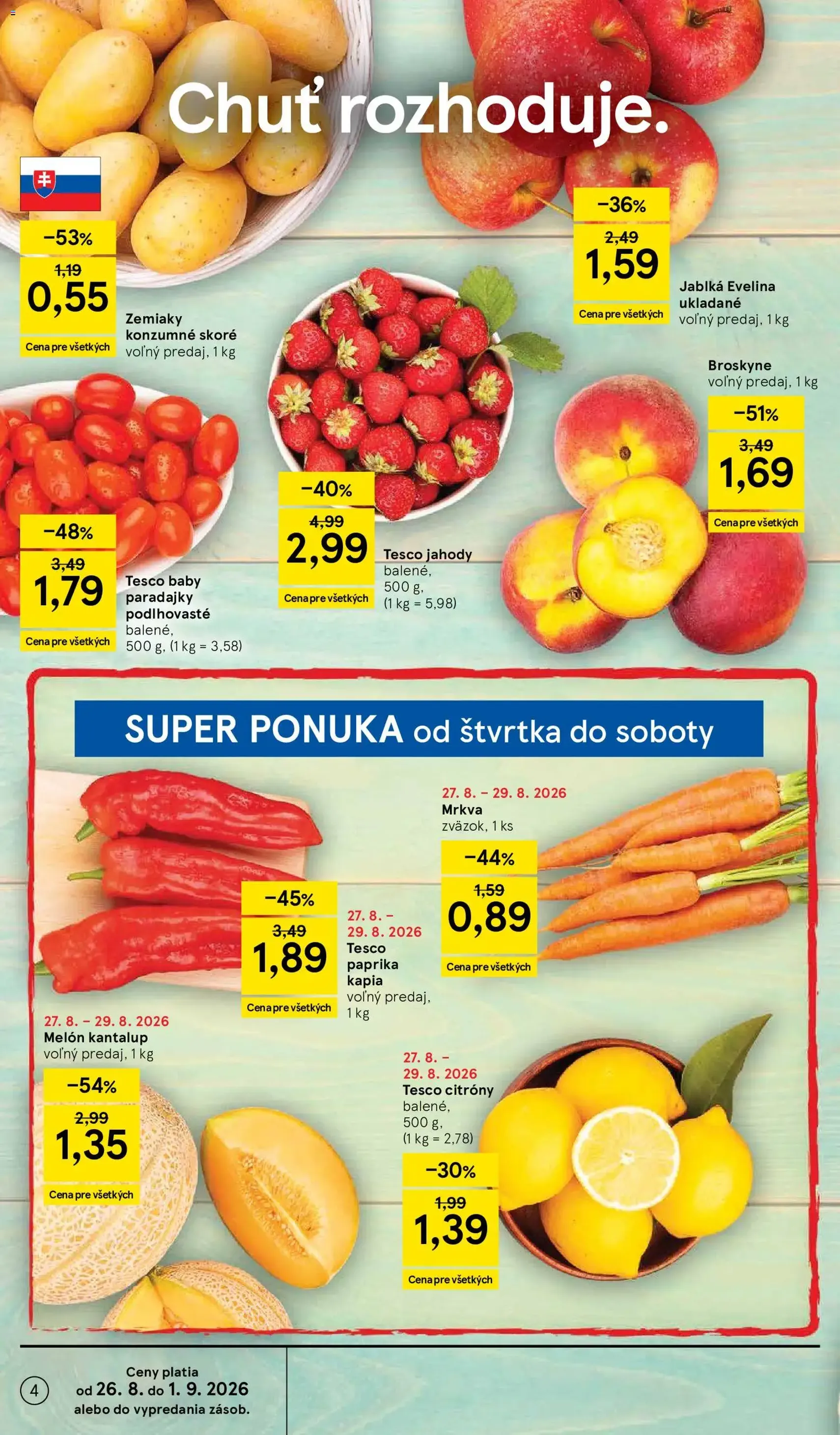 Tesco Hypermarket - leták - platný leták od 26.08.2026 strana 4 z 58