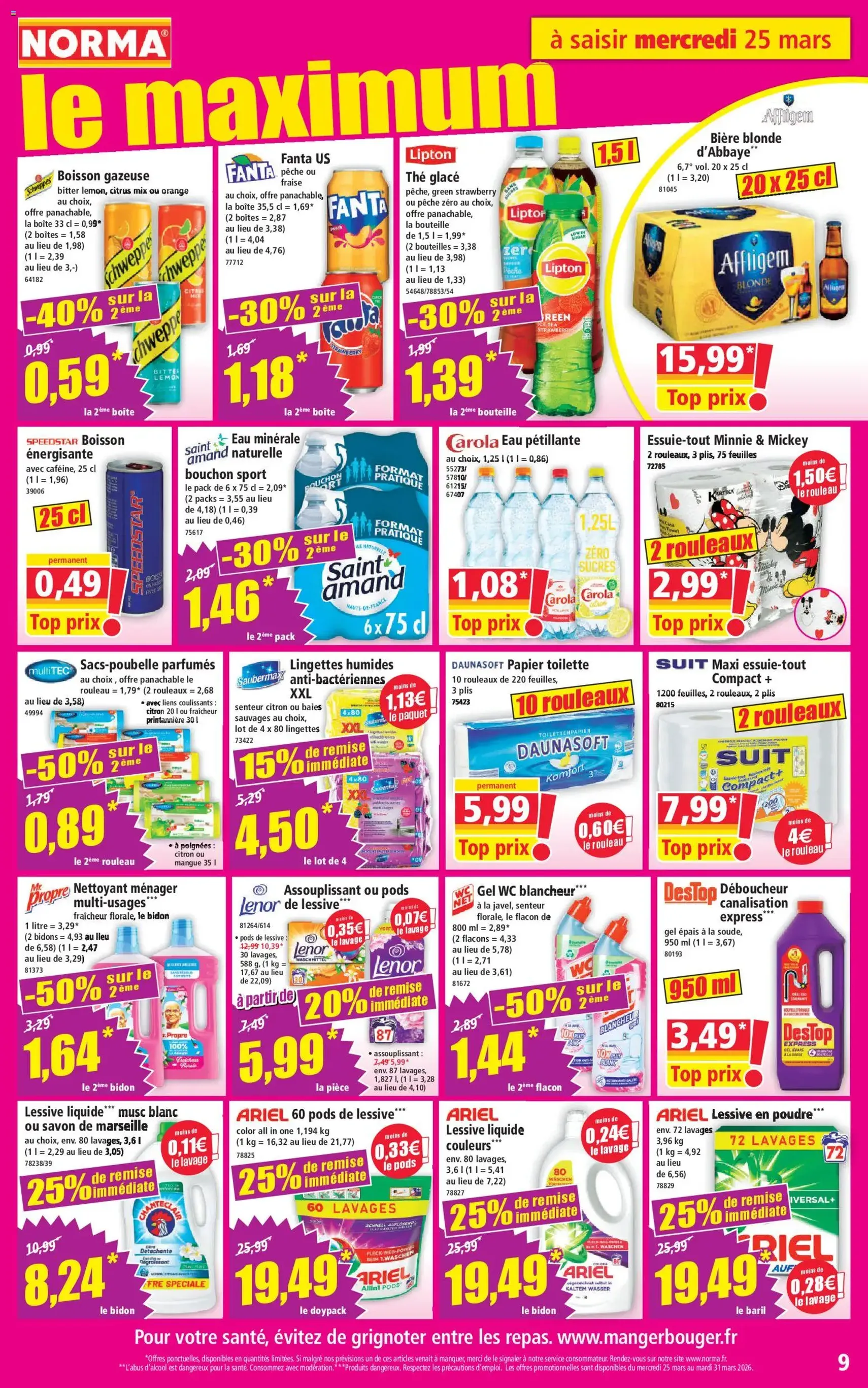 Norma catalogue - brochure valable à partir du 25/03/2026, page 9 sur 14