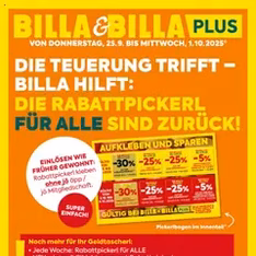 Billa Flugblatt - Prospekt Vorschau gültig ab 25.09.2025