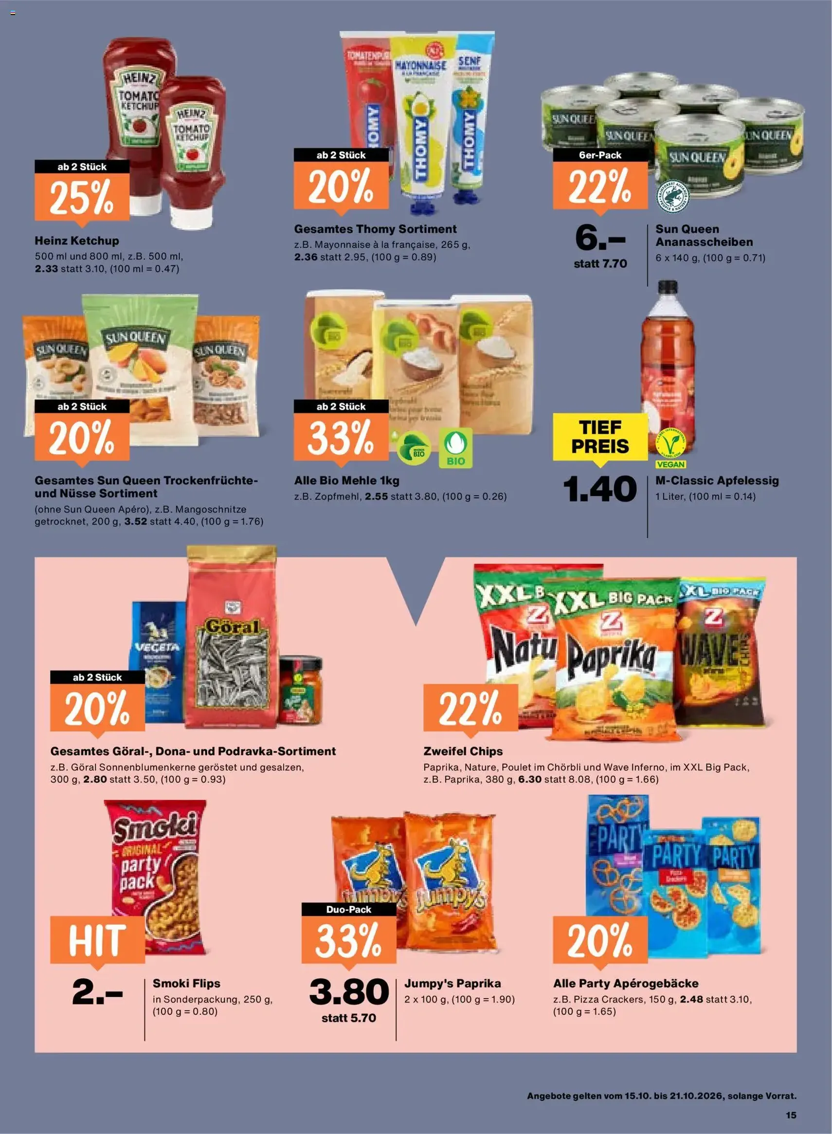 Migros aktionen - Gültiger Prospekt ab 15.10.2026, Seite 15 von insgesamt 24