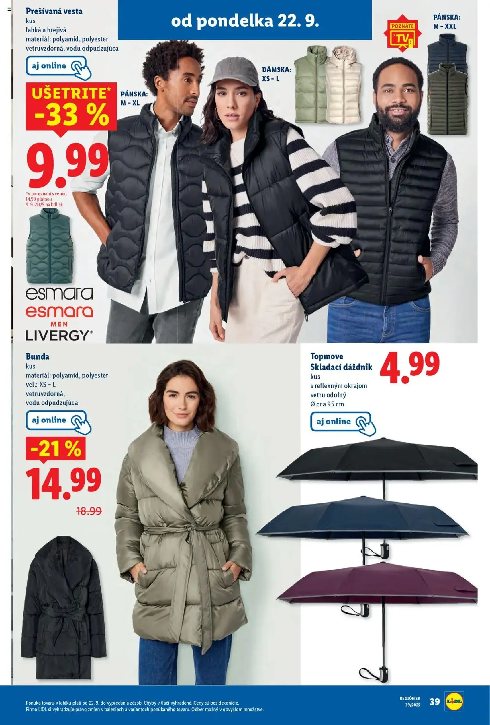 Lidl leták - platný leták od 22.09.2025 strana 61 z 99 Lidl leták - platný leták od 22.09.2025 strana 61 z 99