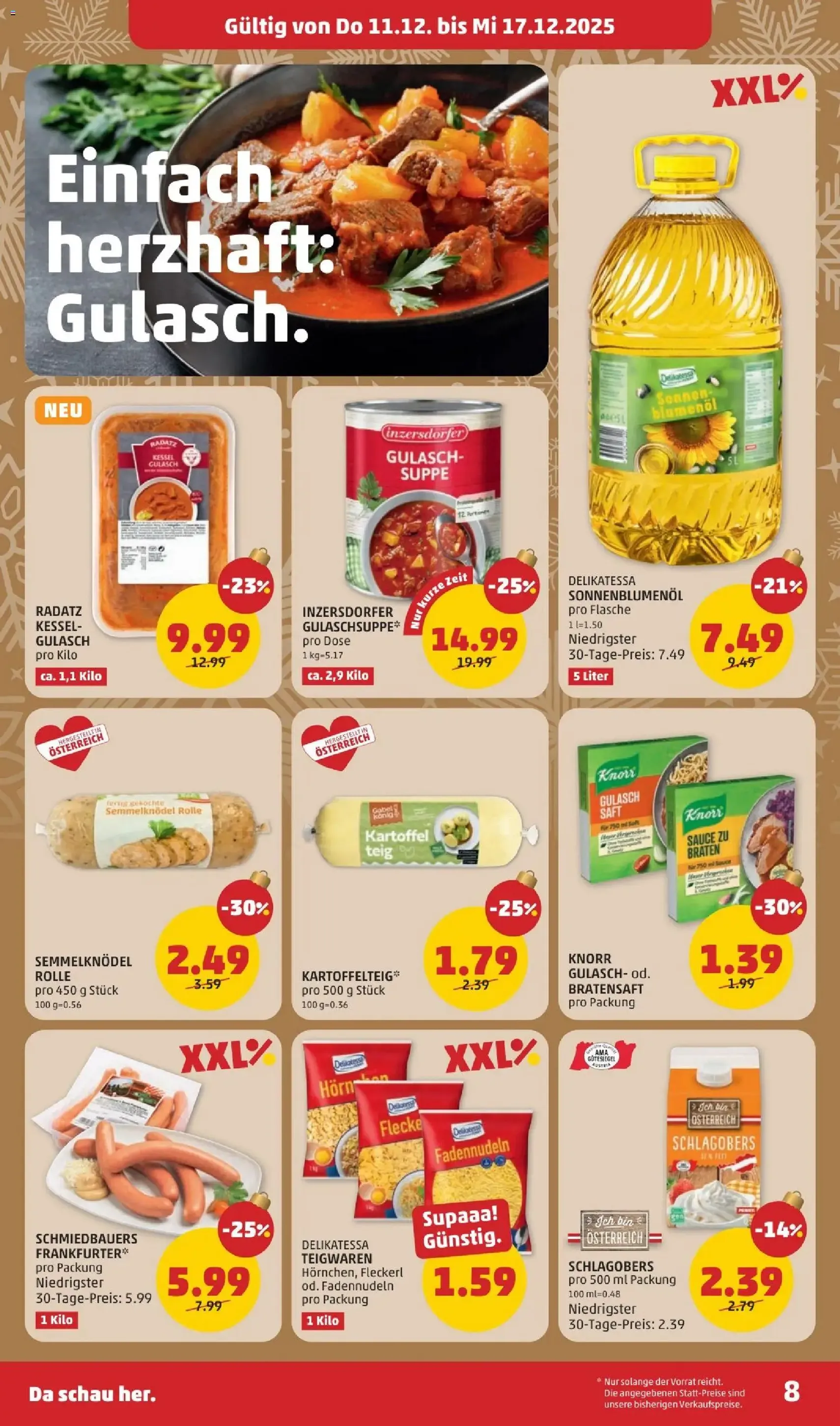 Penny Markt Flugblatt - Gültiger Prospekt ab 11.12.2025, Seite 8 von insgesamt 28