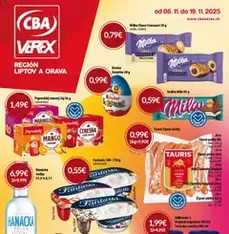 CBA Verex leták - náhľad letáku platný od 06.11.2025