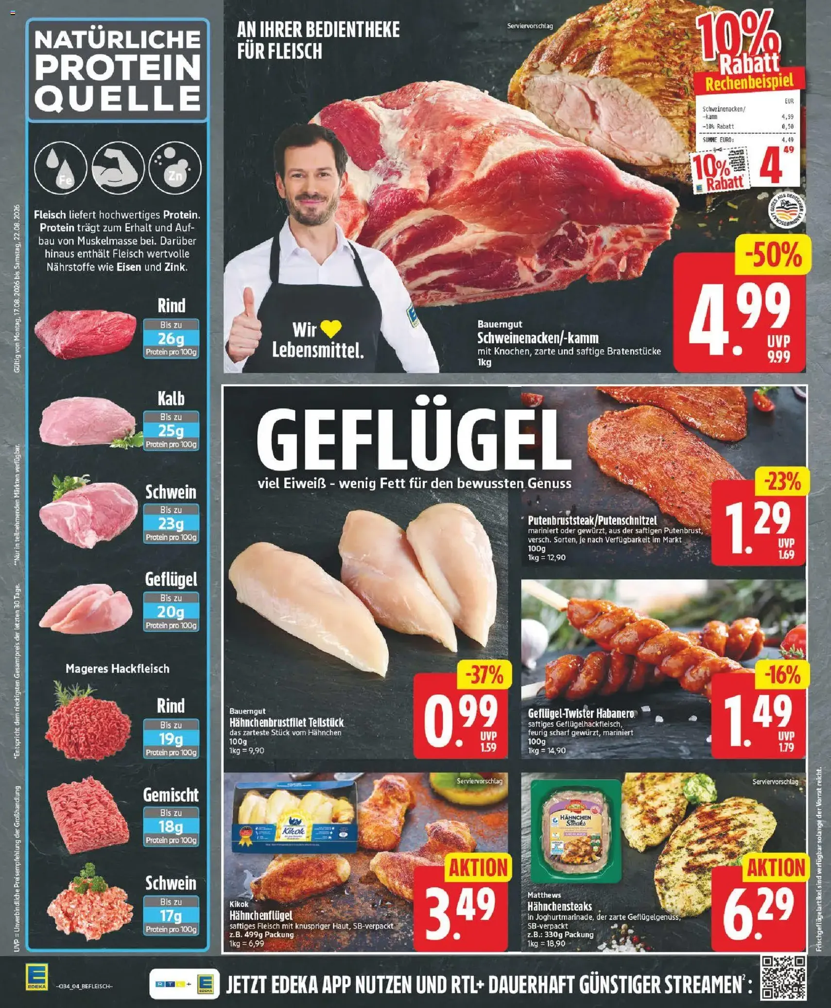 Edeka Prospekt - Gültiger Prospekt ab 17.08.2026, Seite 4 von insgesamt 28