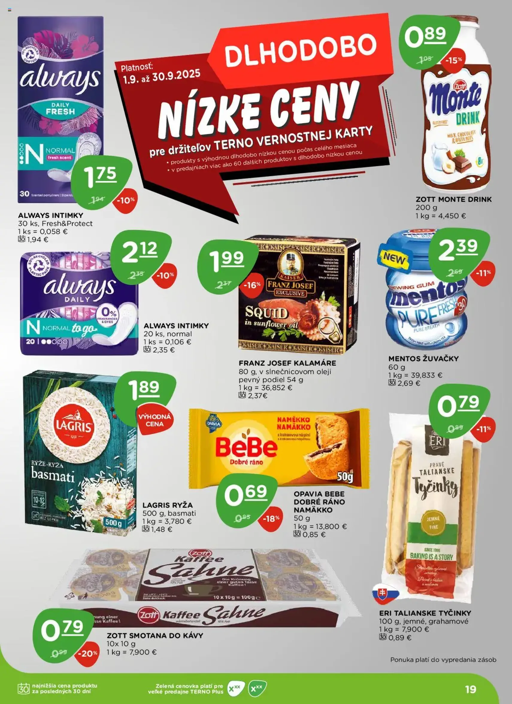 Terno leták - platný leták od 25.09.2025 strana 19 z 20