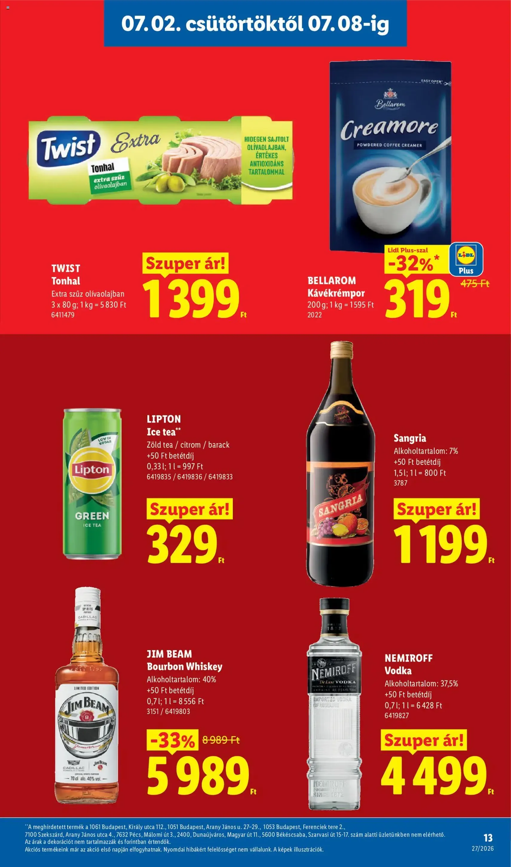 Lidl akciós újság - 2026.07.02. érvényes szórólap 13 oldal 86 oldalból