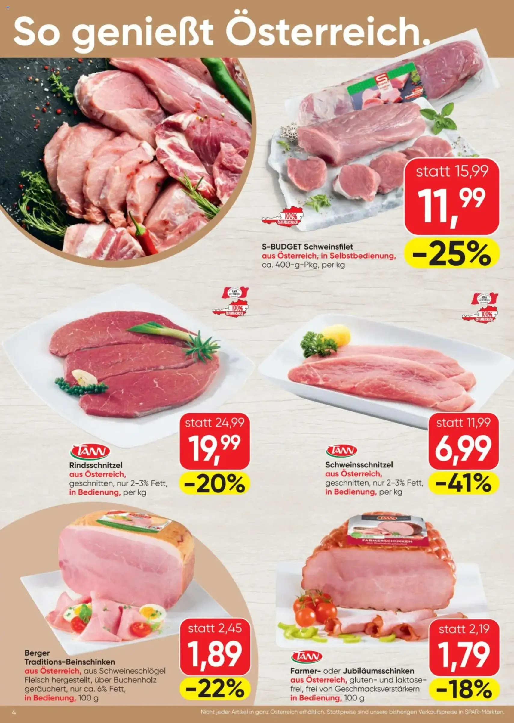 Spar Flugblatt - Gültiger Prospekt ab 04.12.2025, Seite 4 von insgesamt 20