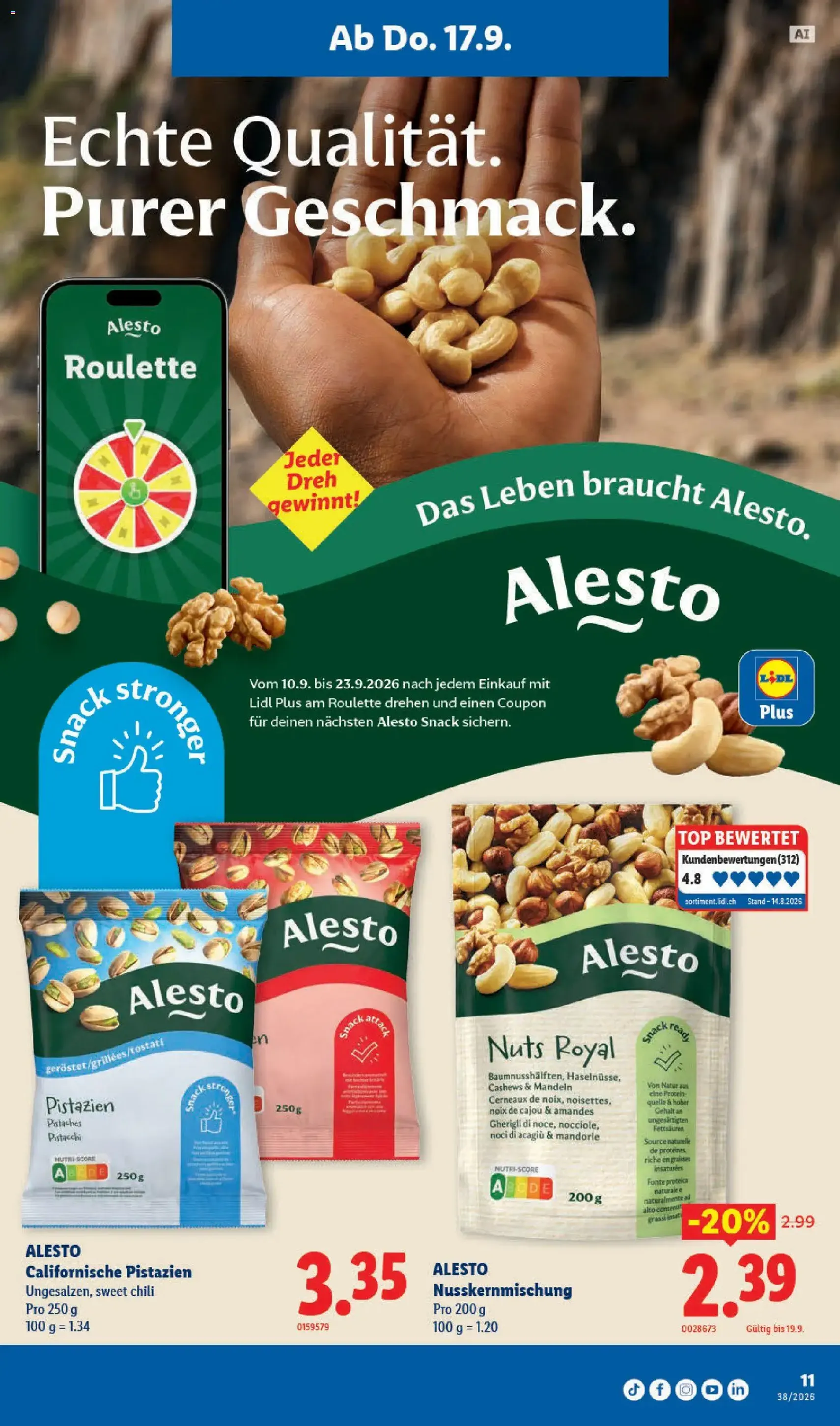 Lidl aktionen - Gültiger Prospekt ab 17.09.2026, Seite 11 von insgesamt 32