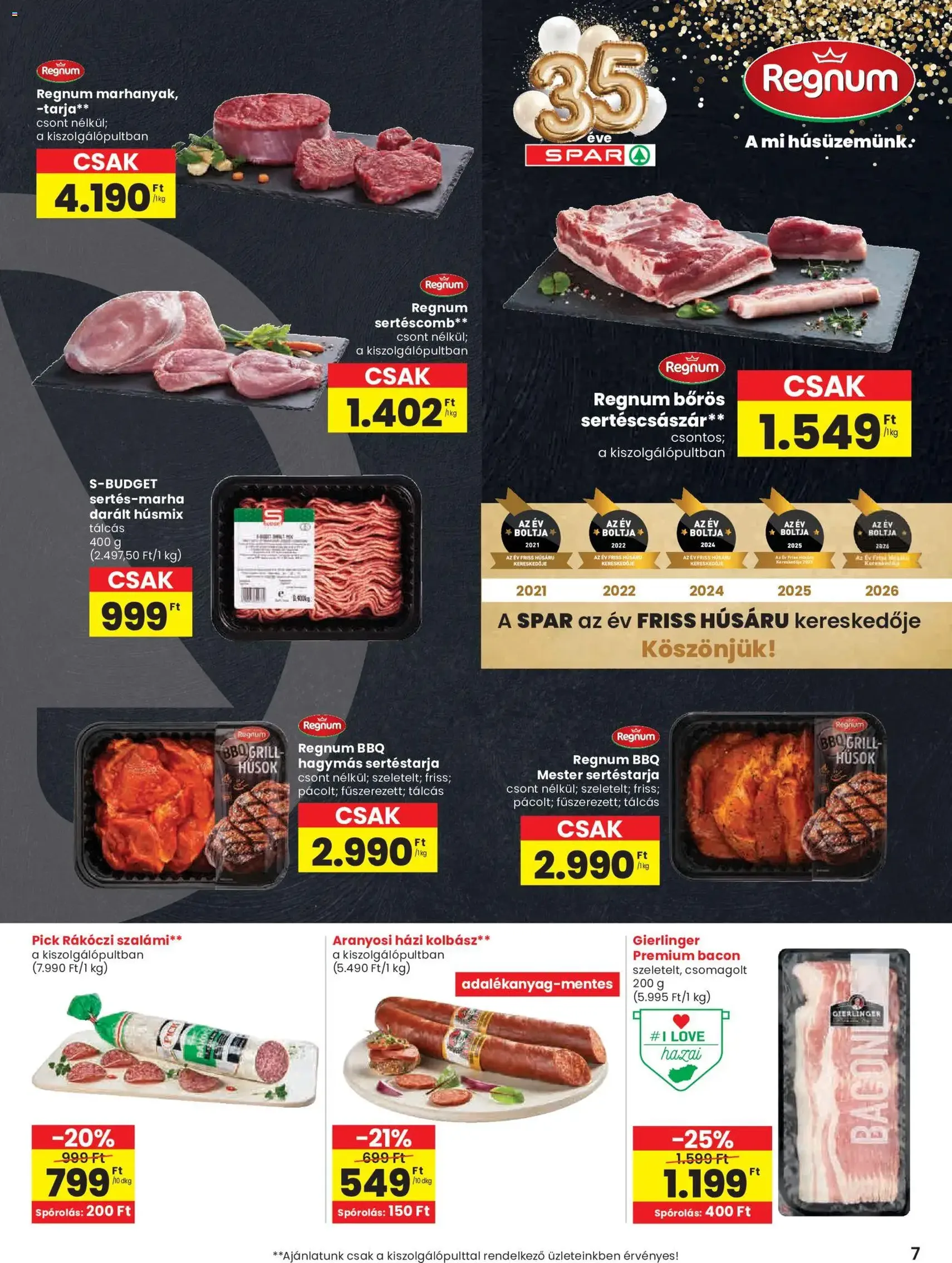 Spar akciós újság - 2026.07.30. érvényes szórólap 7 oldal 20 oldalból