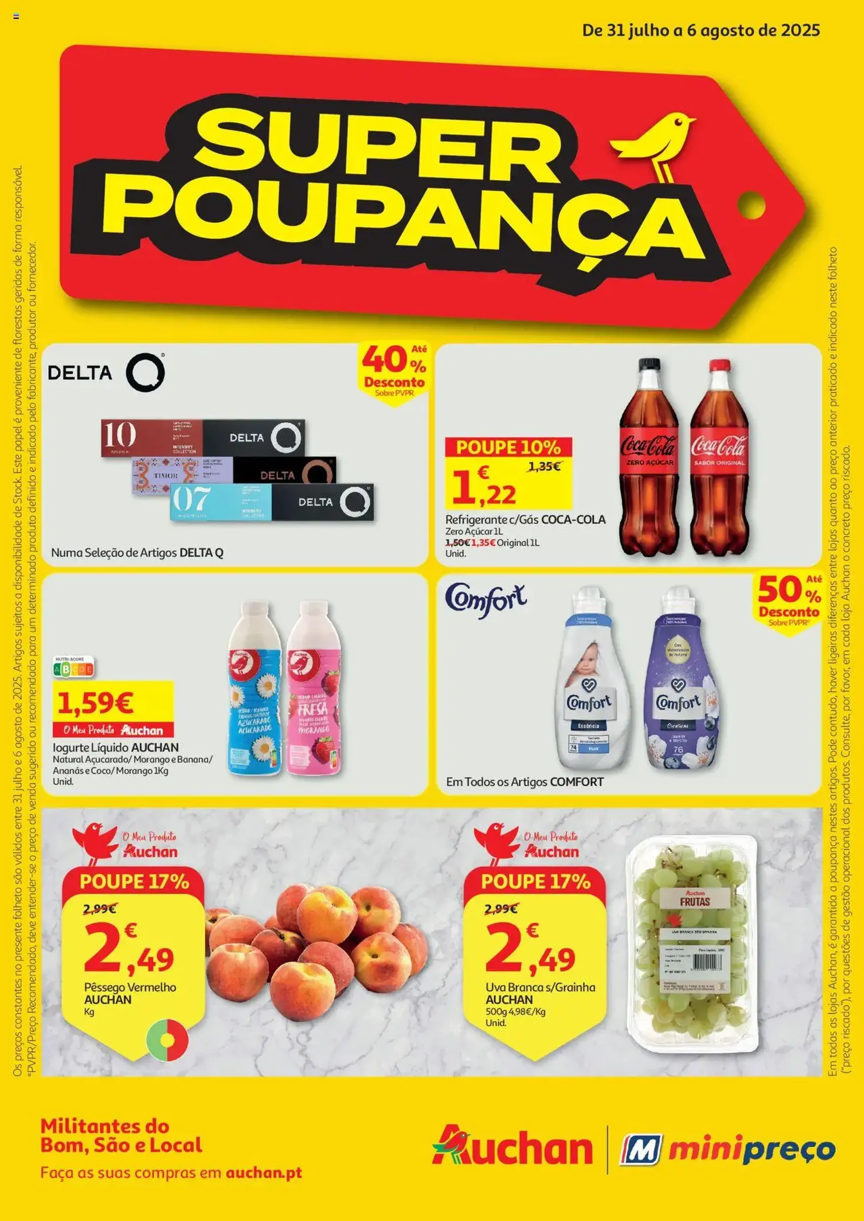 Auchan folheto - folheto válido a partir de 31/07/2025 página 1 de 16 Auchan folheto - folheto válido a partir de 31/07/2025 página 1 de 16