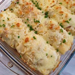 Previsualización de la receta Crepes horneadas con pollo