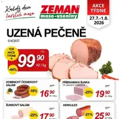Prodejny Zeman leták - náhled letáku platný od 27.07.2026