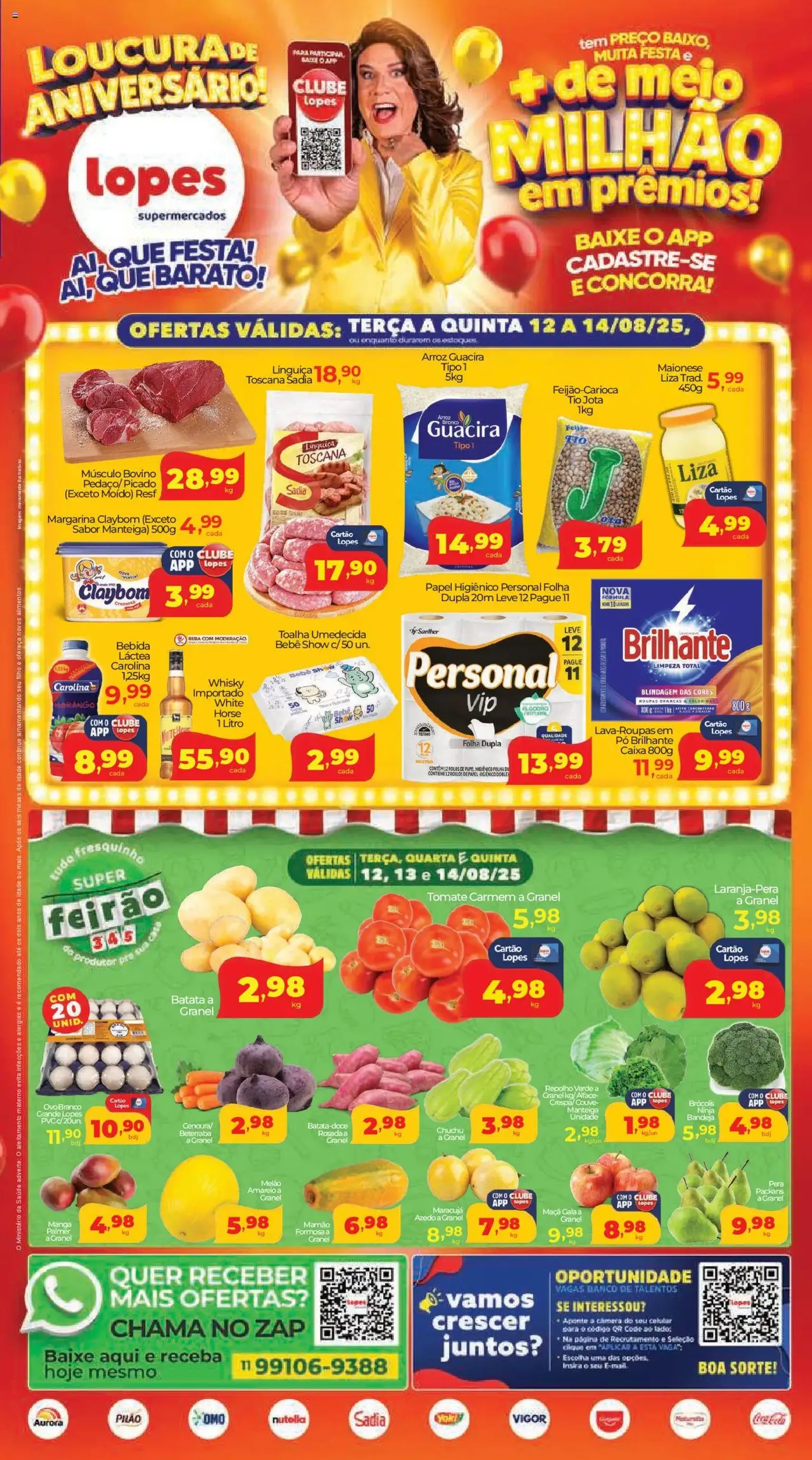 Lopes Supermercados - Ofertas da semana - folheto válido a partir de 12/08/2025 página 1 de 4