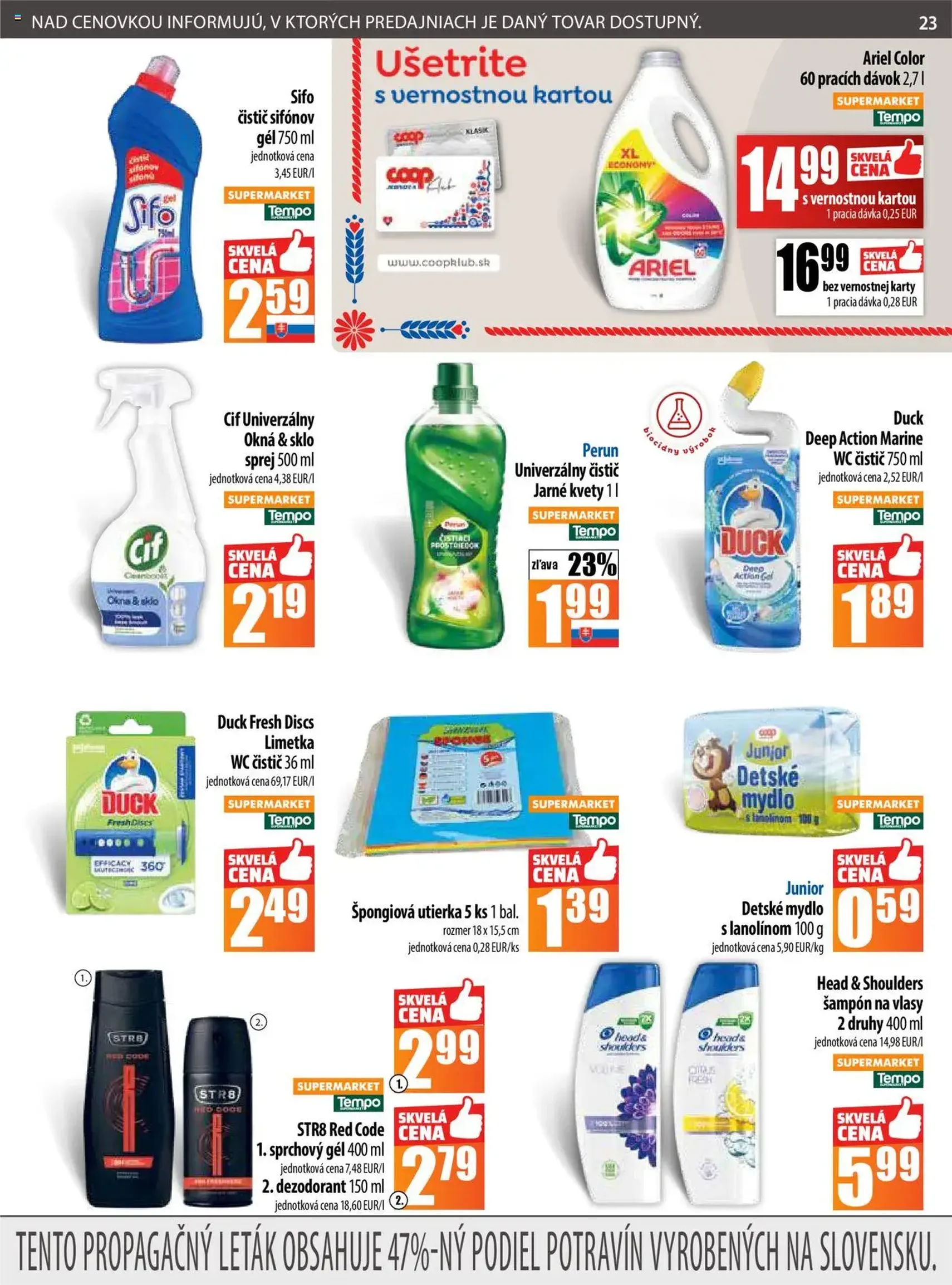 COOP Jednota leták - platný leták od 31.07.2025 strana 23 z 28 COOP Jednota leták - platný leták od 31.07.2025 strana 23 z 28