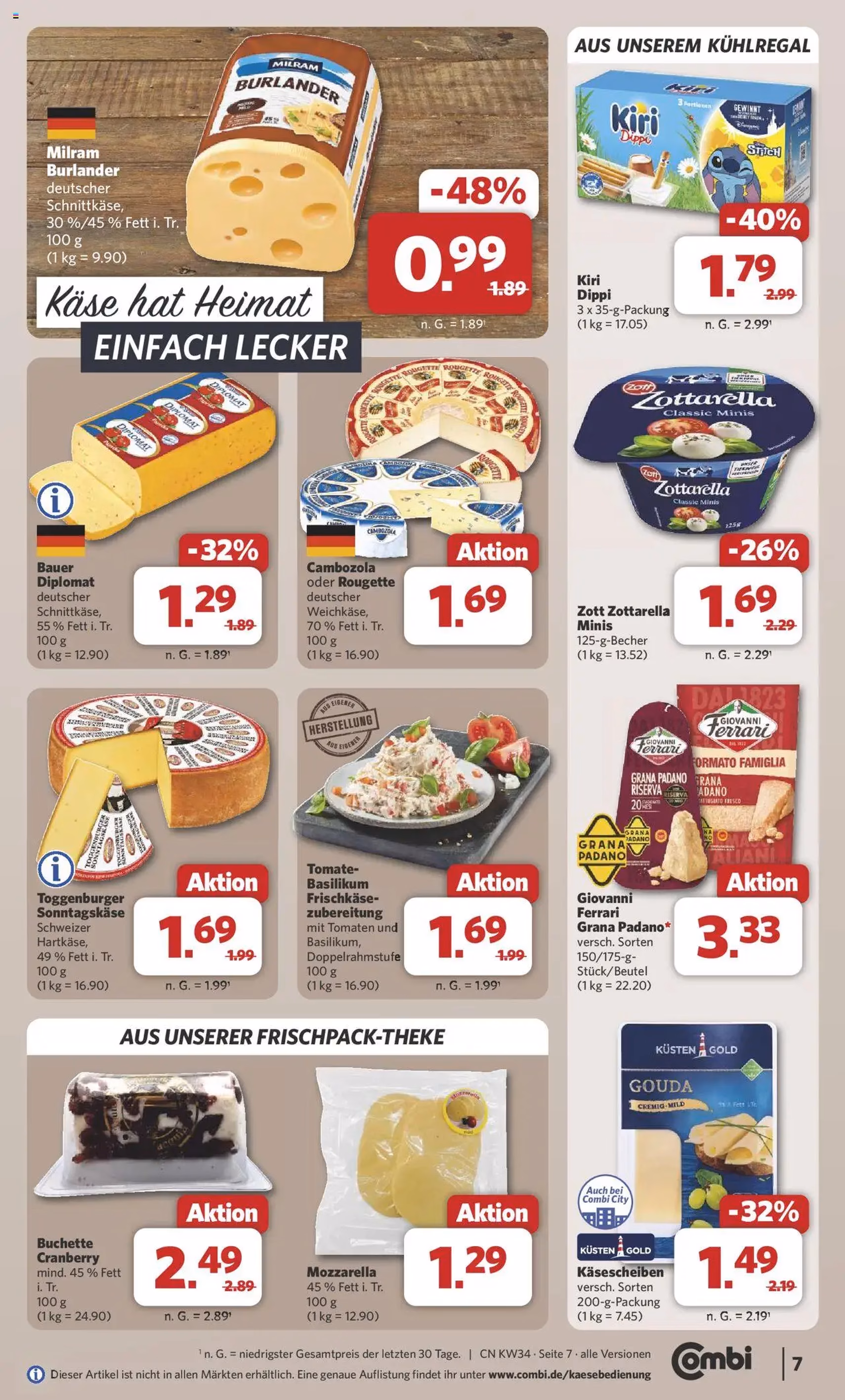 Combi Prospekt - Gültiger Prospekt ab 18.08.2025, Seite 7 von insgesamt 36 Combi Prospekt - Gültiger Prospekt ab 18.08.2025, Seite 7 von insgesamt 36