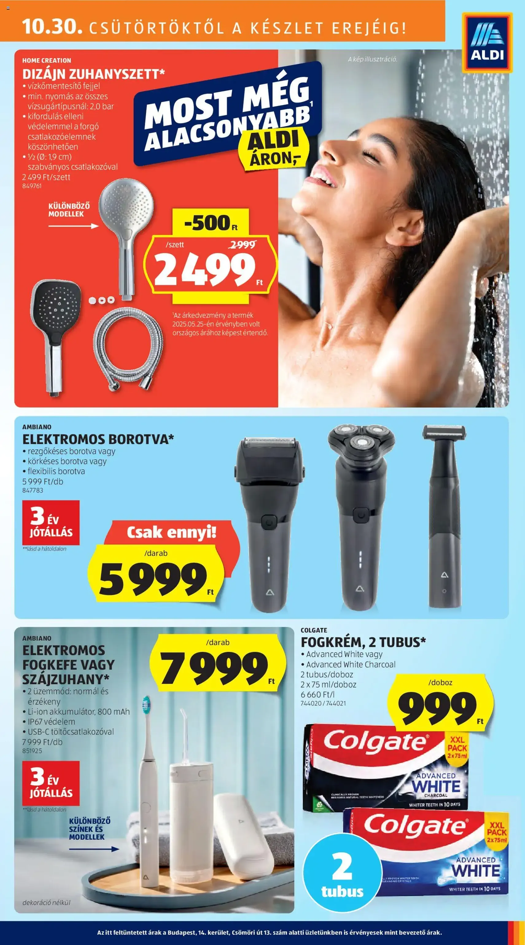 Aldi Akciós újság - 2025.10.30. érvényes szórólap 27 oldal 55 oldalból Aldi Akciós újság - 2025.10.30. érvényes szórólap 27 oldal 55 oldalból