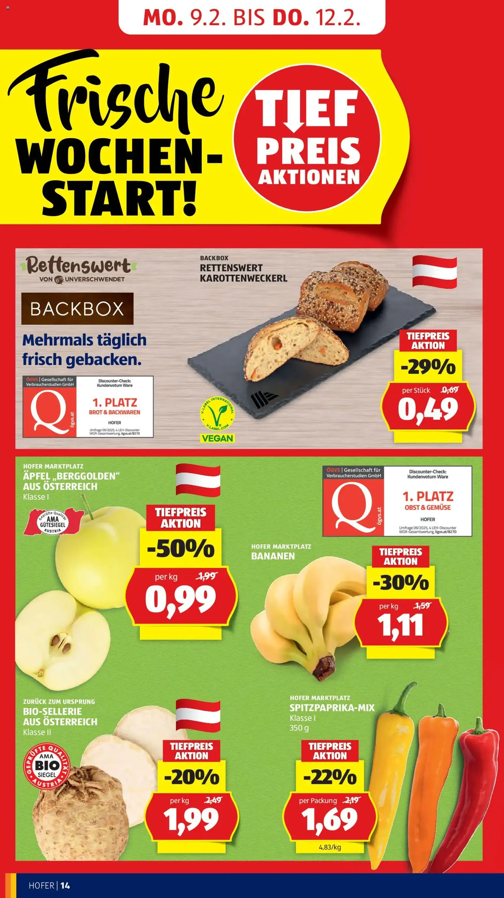 Hofer Flugblatt - Gültiger Prospekt ab 06.02.2026, Seite 16 von insgesamt 43