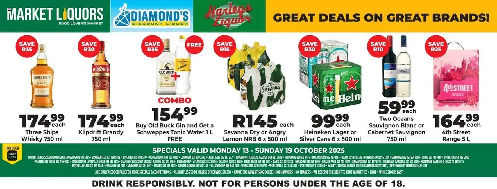 Diamond Discount Liquors Specials - valid flyer from 13/10/2025, page 1 of 1