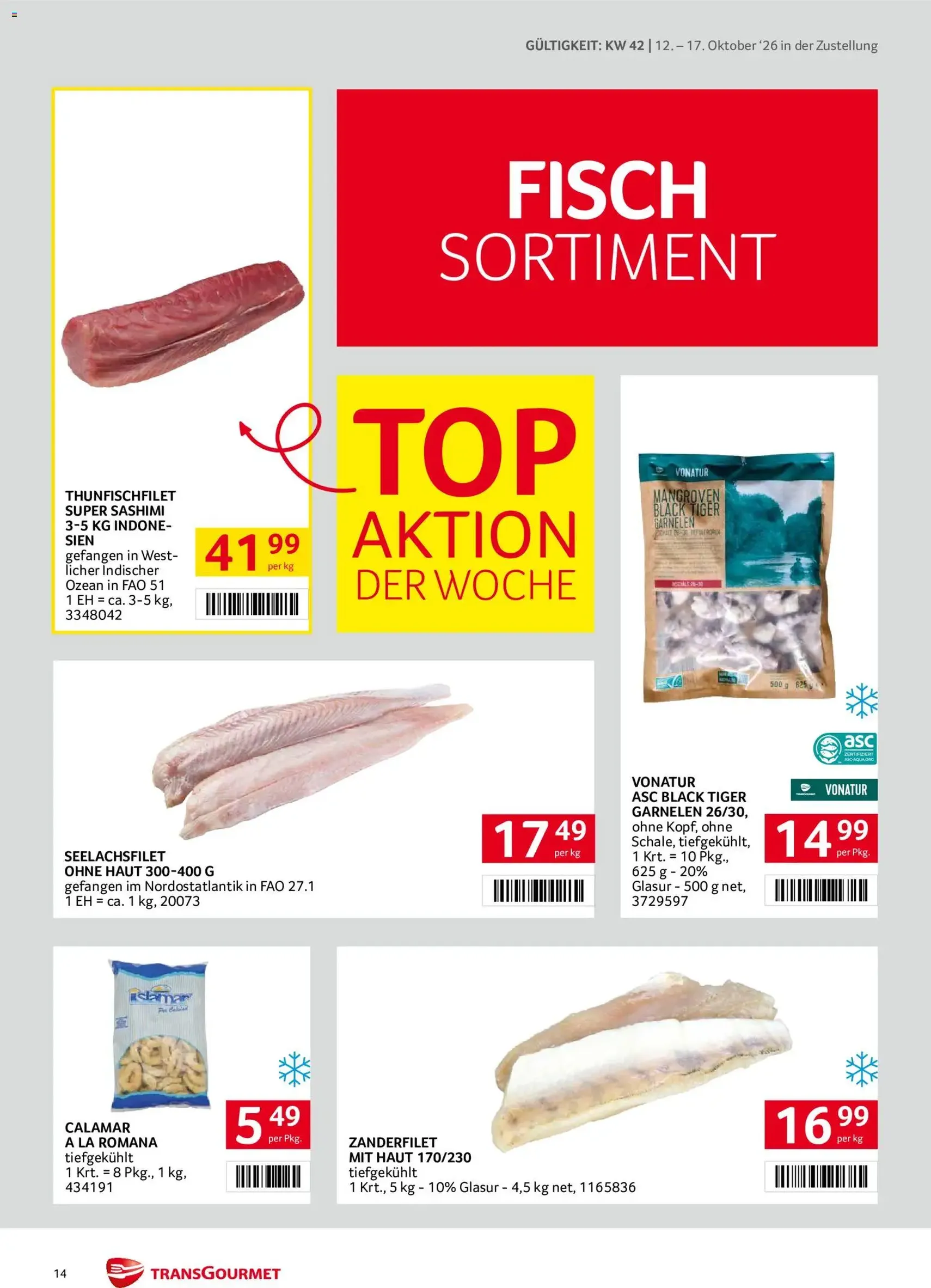 Transgourmet Flugblatt - Gültiger Prospekt ab 11.10.2026, Seite 14 von insgesamt 32