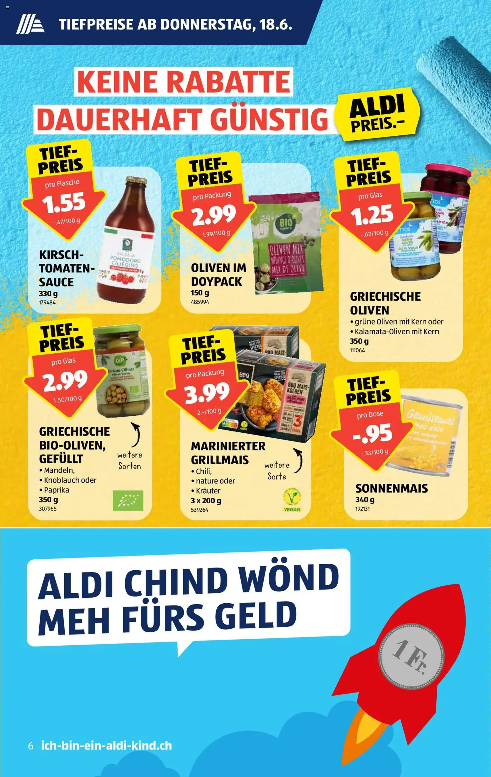 Aldi aktionen - Gültiger Prospekt ab 18.06.2026, Seite 6 von insgesamt 44