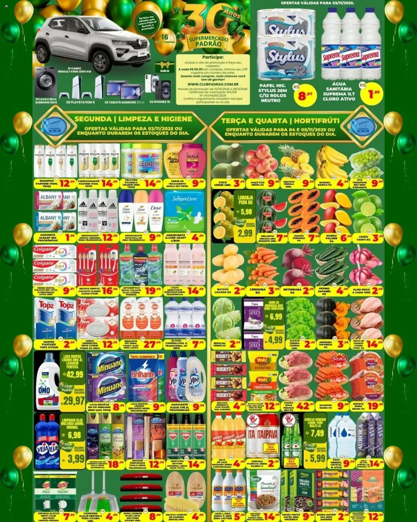 Supermercado Padrão - Ofertas do Açougue - folheto válido a partir de 03/11/2025 página 1 de 2