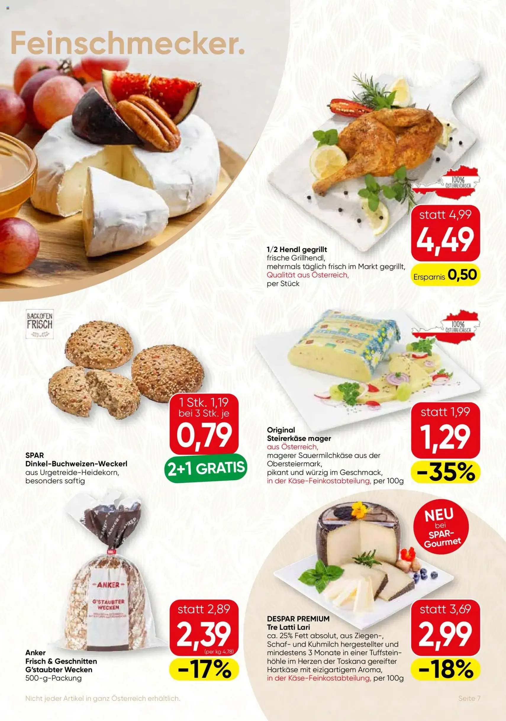 SPAR Gourmet Flugblatt - Gültiger Prospekt ab 02.01.2026, Seite 7 von insgesamt 12