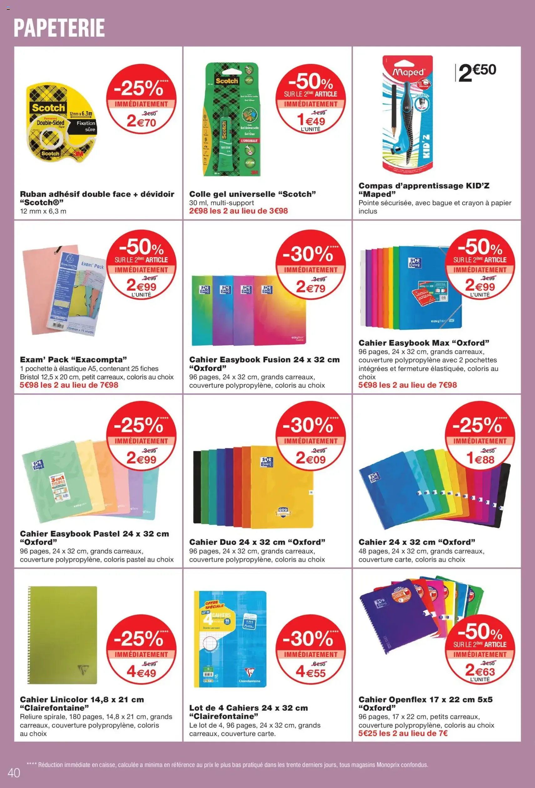 Monoprix catalogue - brochure valable à partir du 11/08/2026, page 40 sur 46