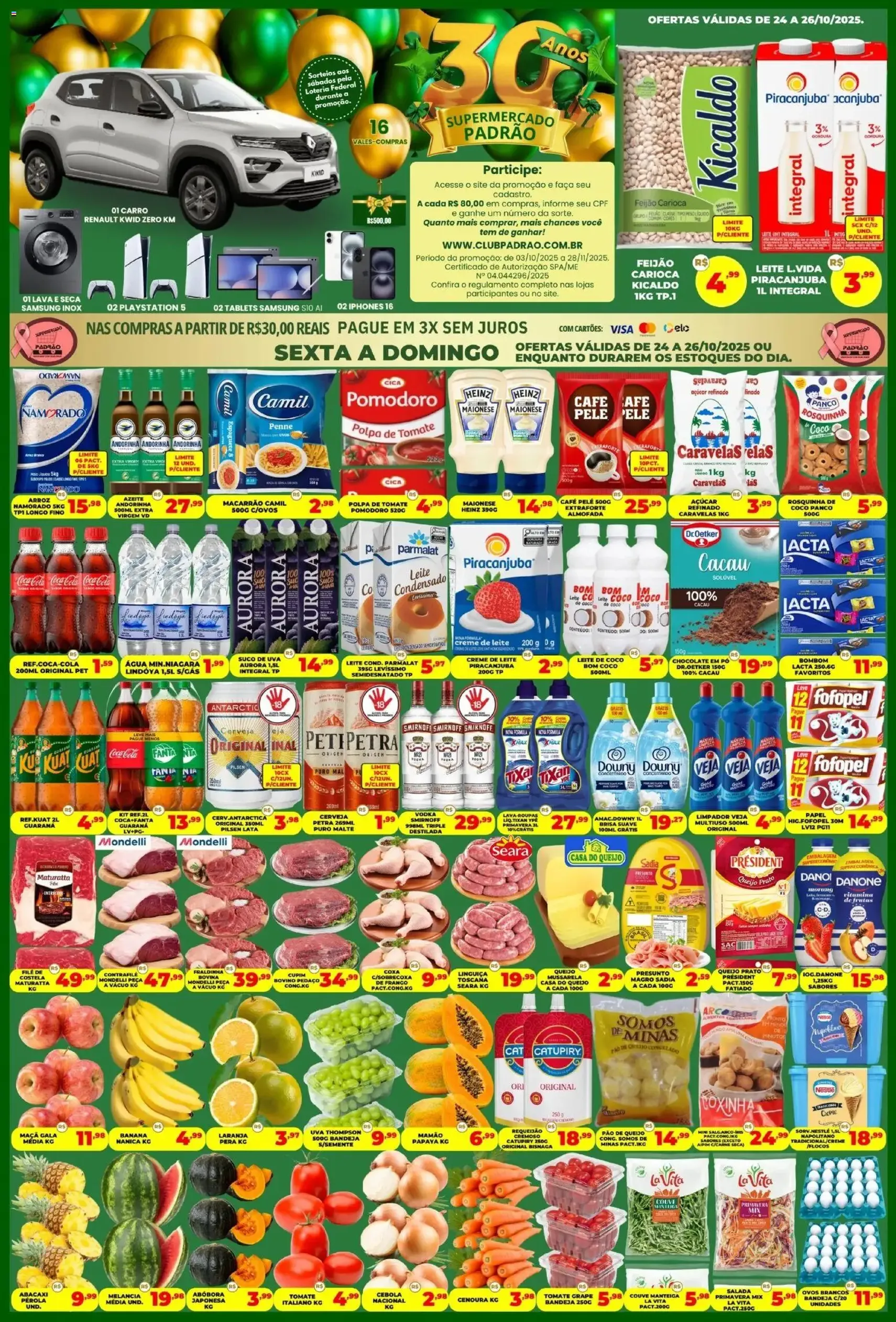 Supermercado Padrão - Ofertas da semana - folheto válido a partir de 24/10/2025 página 1 de 2