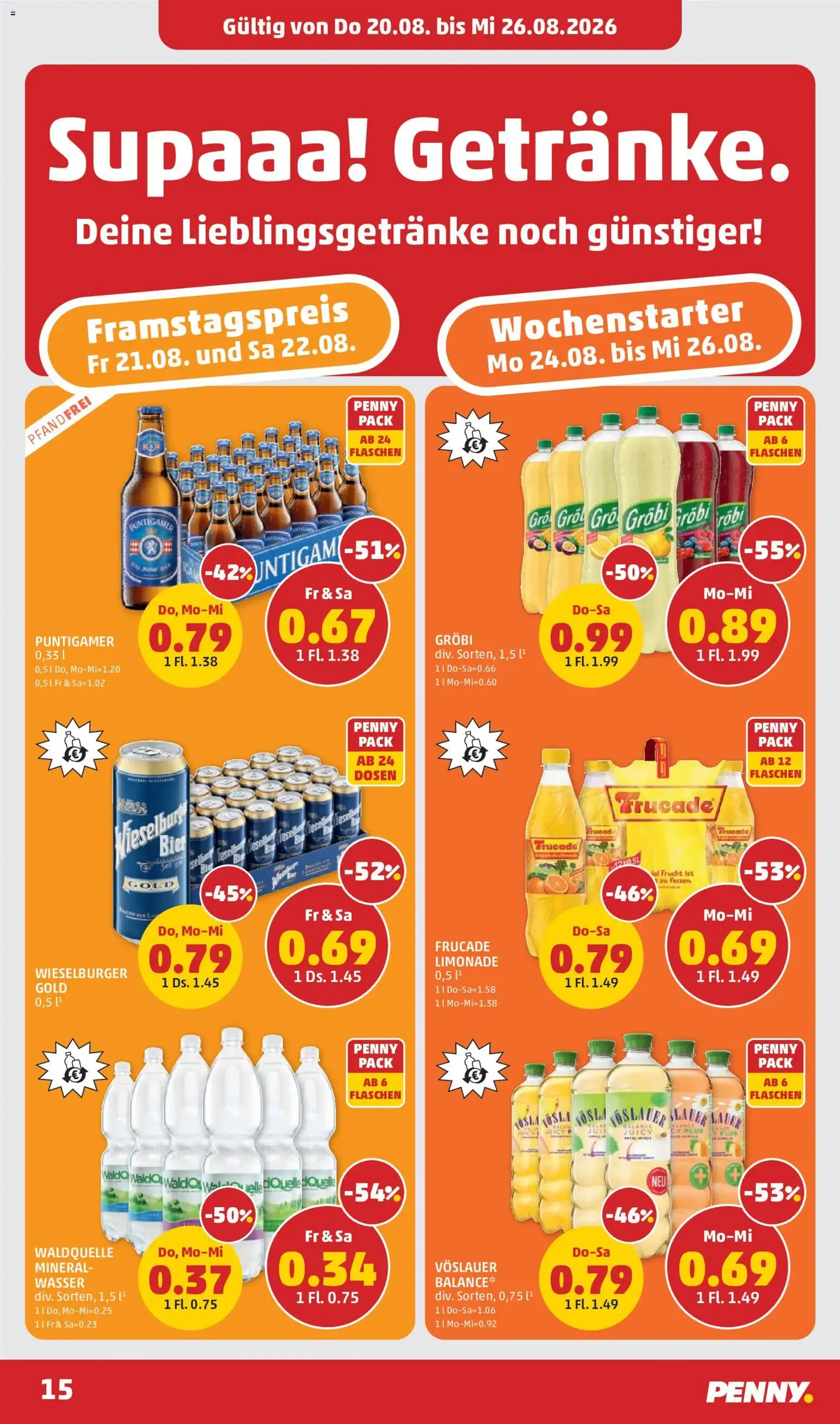Penny Markt Flugblatt - Gültiger Prospekt ab 20.08.2026, Seite 15 von insgesamt 28
