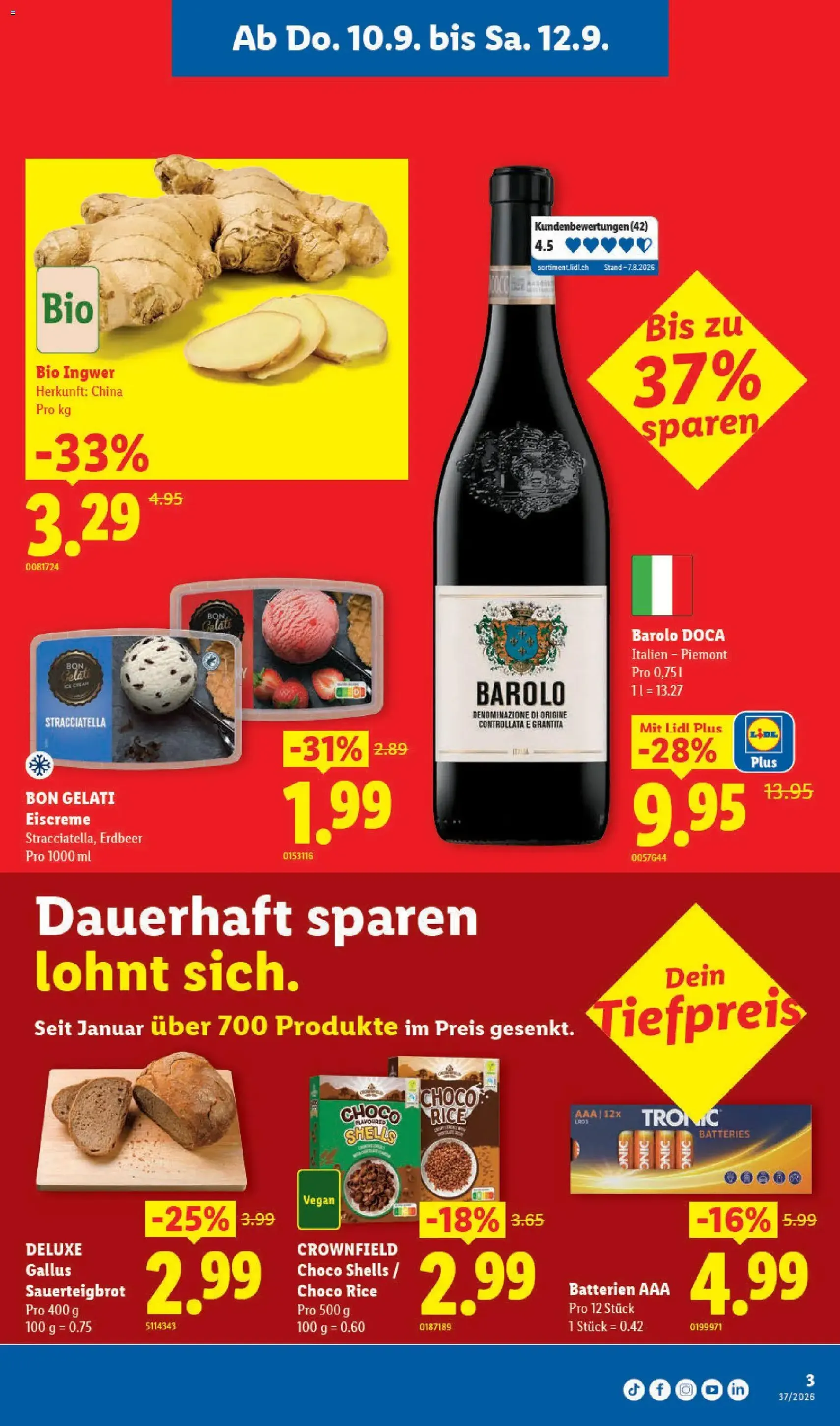 Lidl aktionen - Gültiger Prospekt ab 10.09.2026, Seite 3 von insgesamt 33