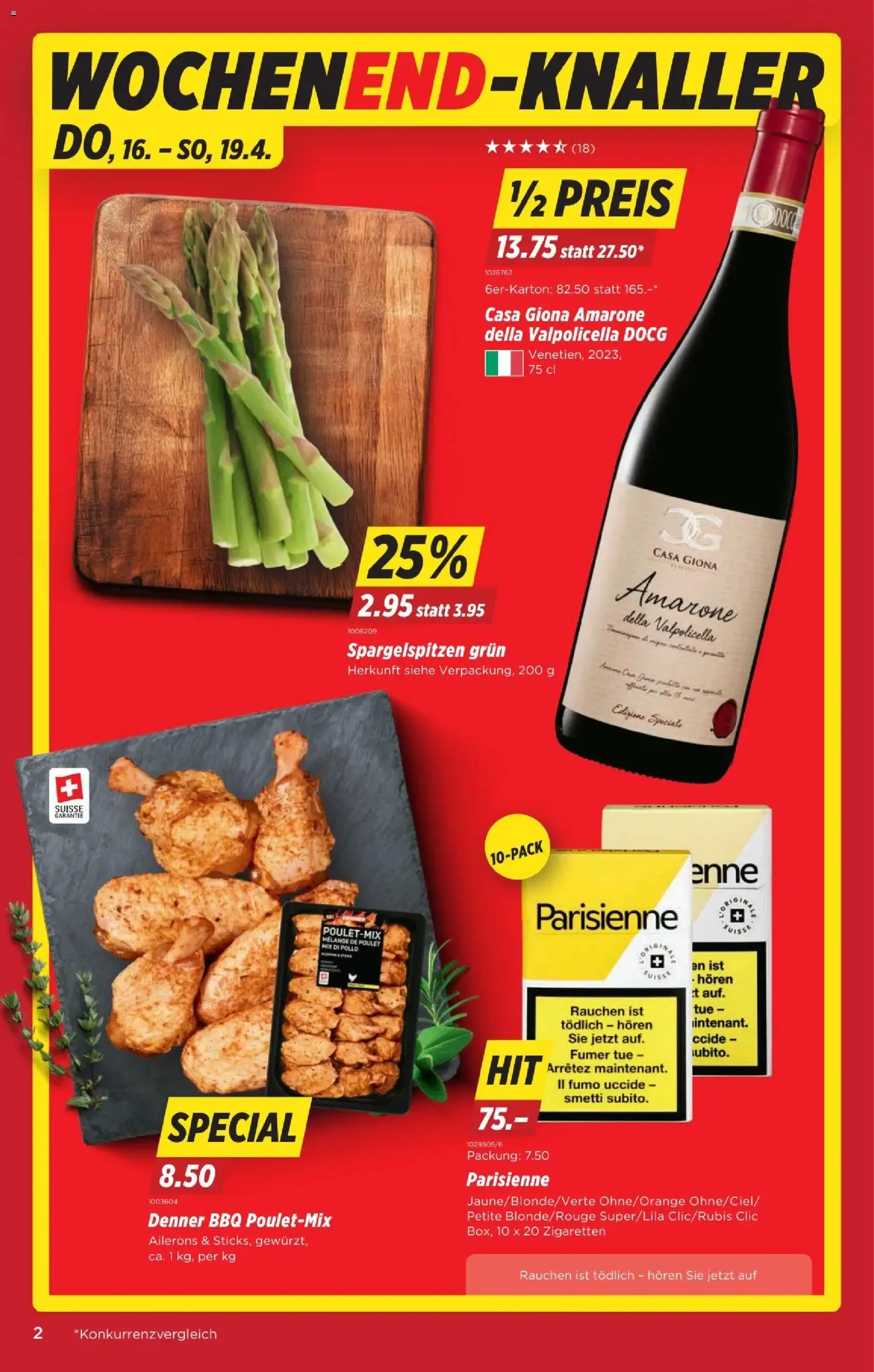 Denner aktionen - Gültiger Prospekt ab 16.04.2026, Seite 2 von insgesamt 22