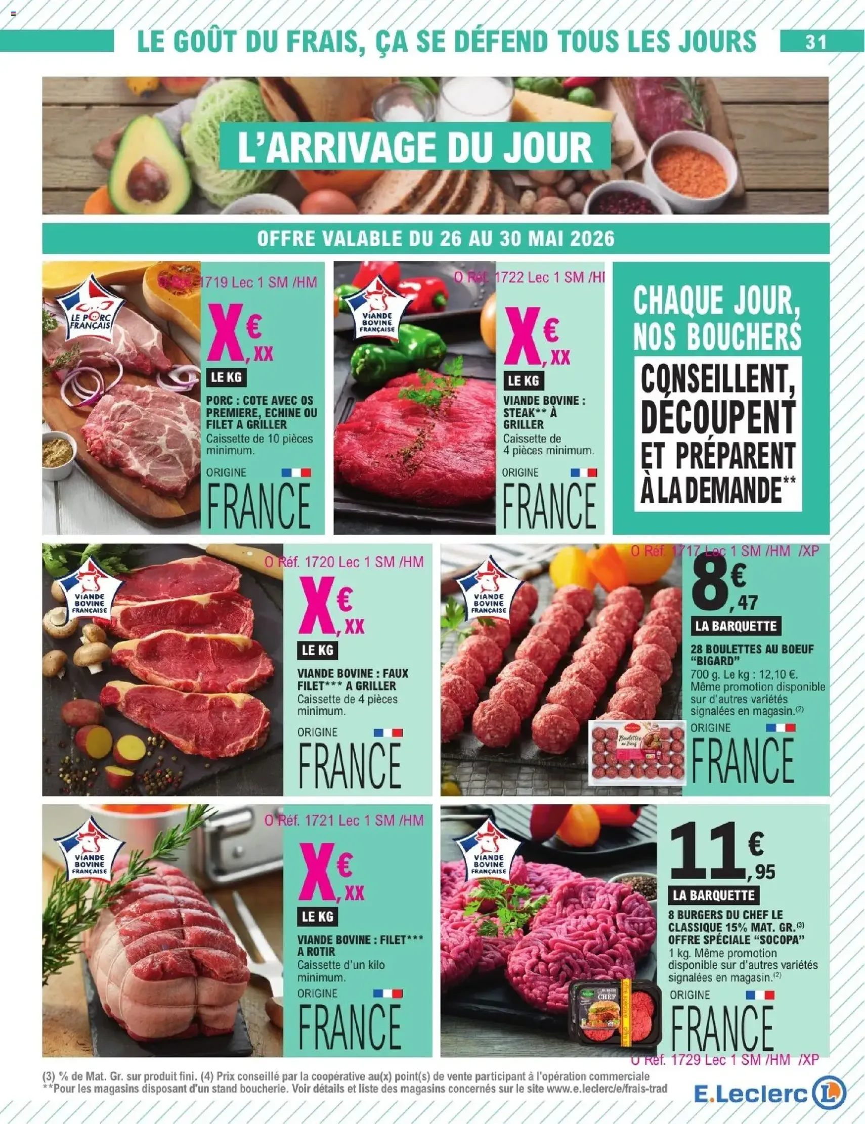 E.Leclerc catalogue de la semaine 22 - brochure valable à partir du 26/05/2026, page 31 sur 66
