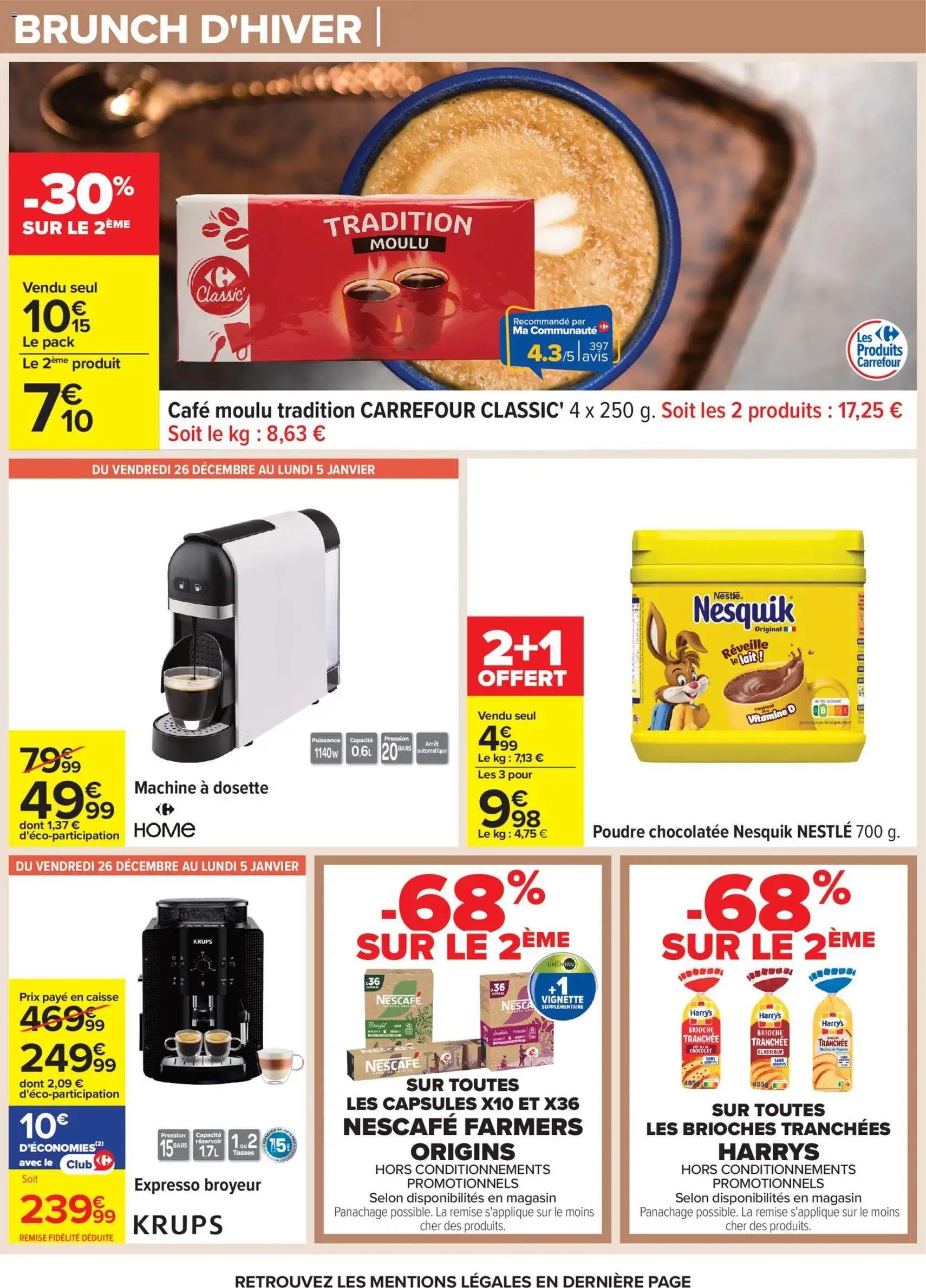 Carrefour catalogue semaine 52 - brochure valable à partir du 23/12/2025, page 4 sur 68