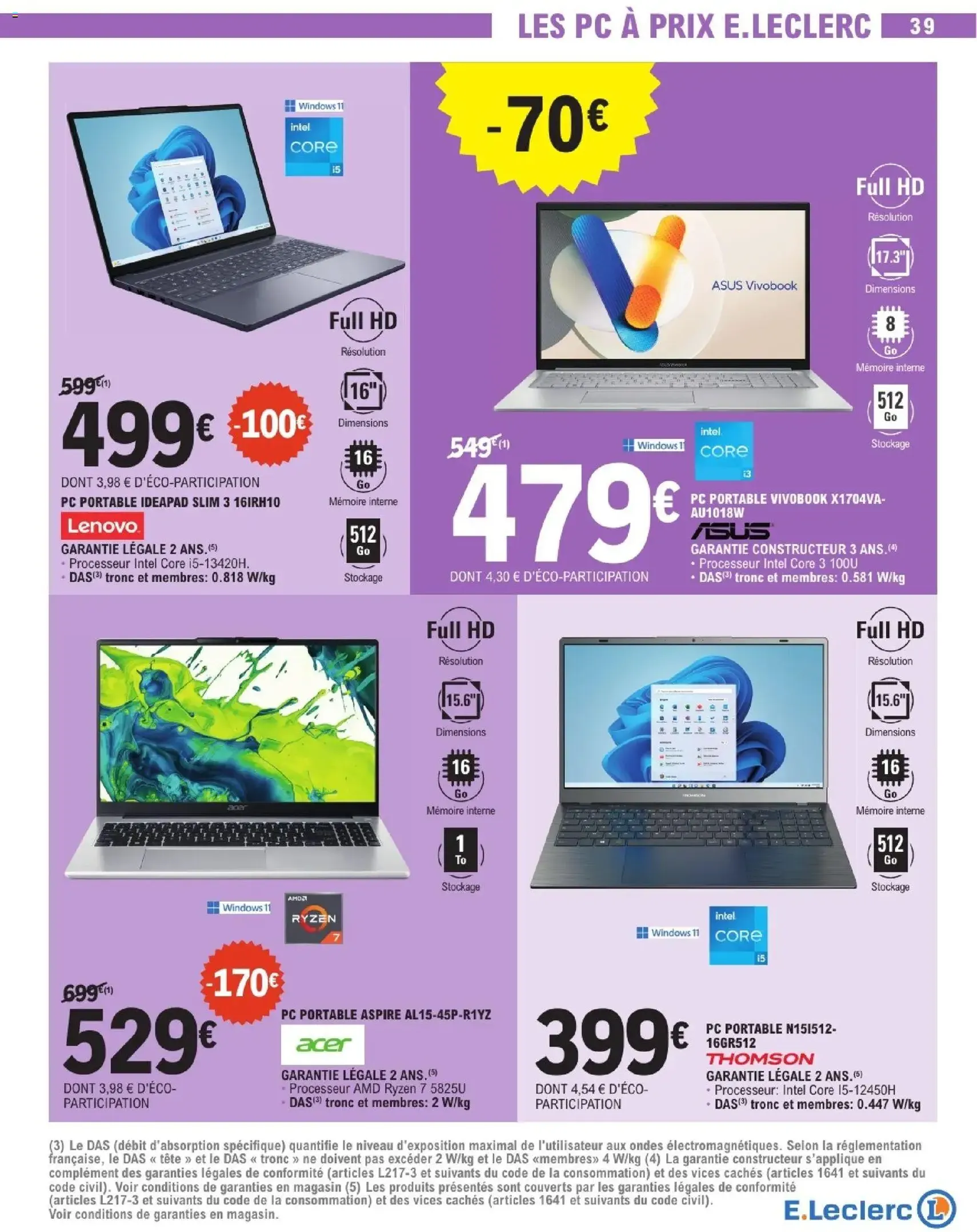 E.Leclerc catalogue semaine 9 - brochure valable à partir du 24/02/2026, page 39 sur 56