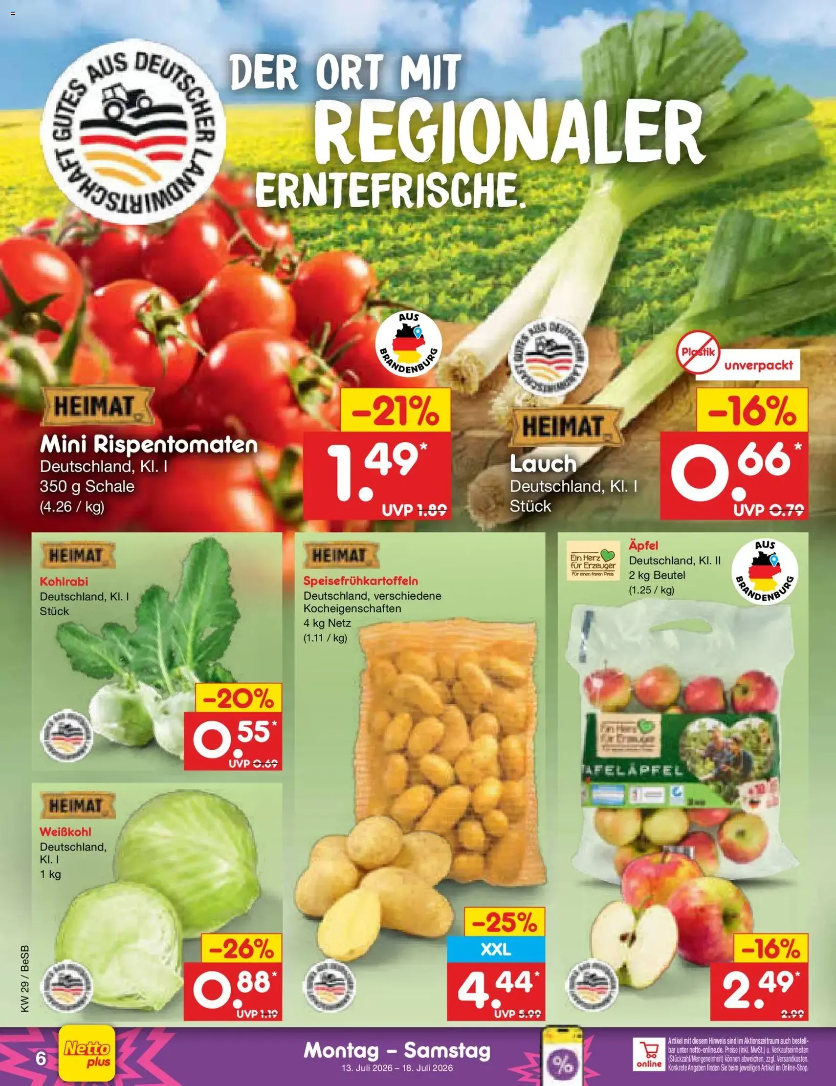 Netto Marken-Discount Prospekt - Gültiger Prospekt ab 13.07.2026, Seite 6 von insgesamt 73