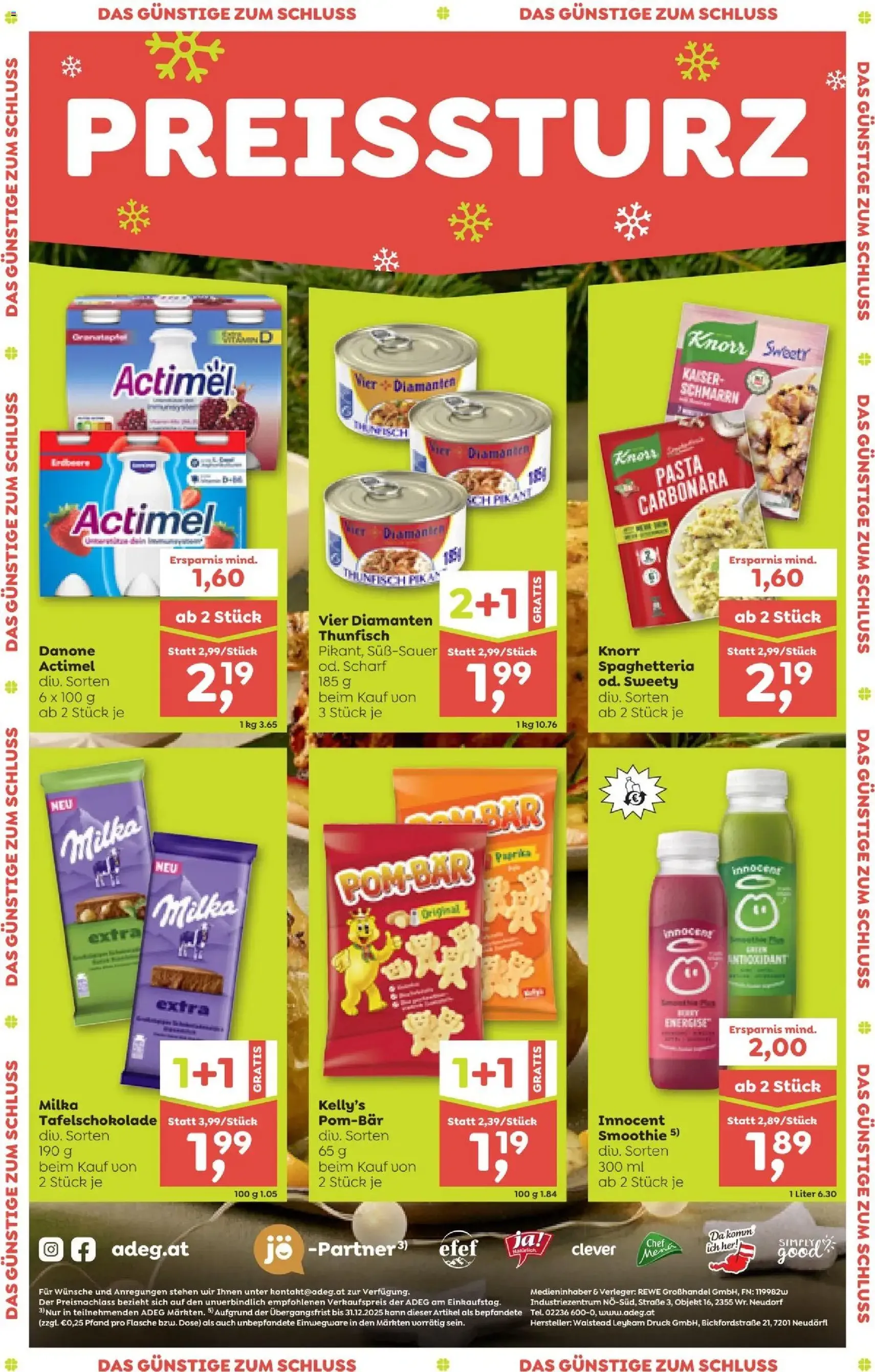 ADEG Flugblatt - Gültiger Prospekt ab 11.12.2025, Seite 12 von insgesamt 12