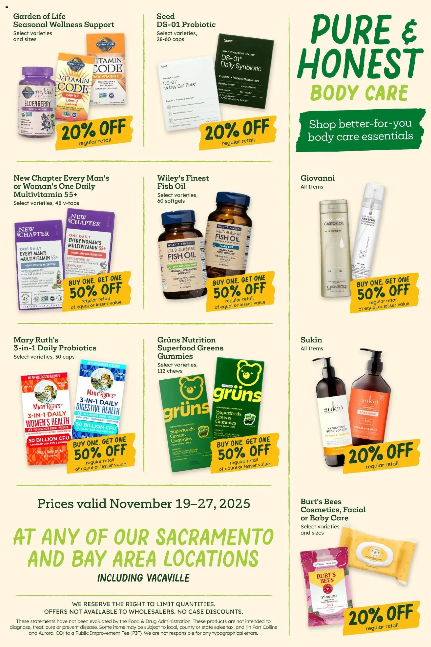 Sprouts Weekly Ad - valid flyer from 11/19/2025, page 11 of 12