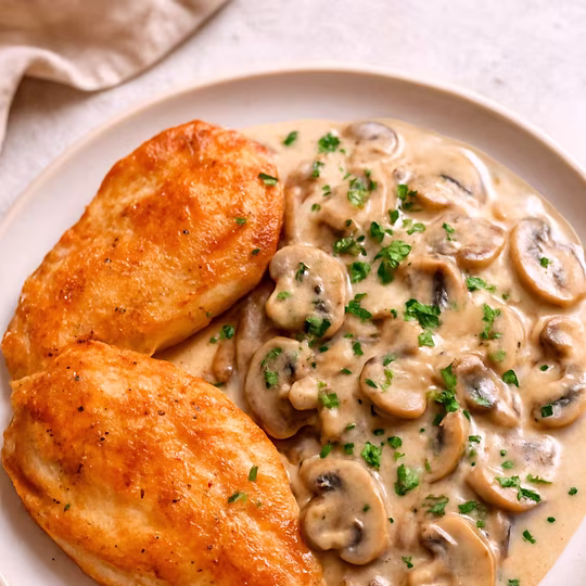 Náhľad receptu Kuracie mäso s hubovou omáčkou