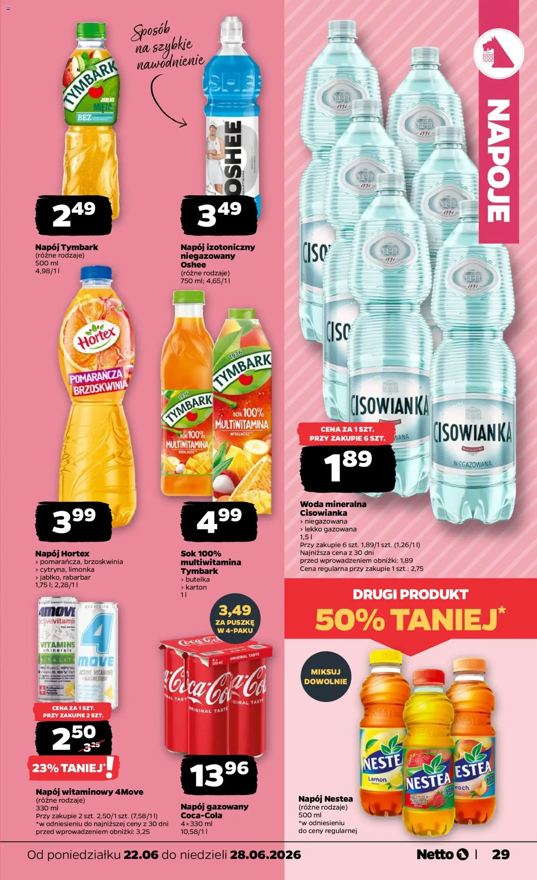 Netto gazetka od poniedziałku spożywcza - ważny gazetka od 22.06.2026 strona 29 z 35