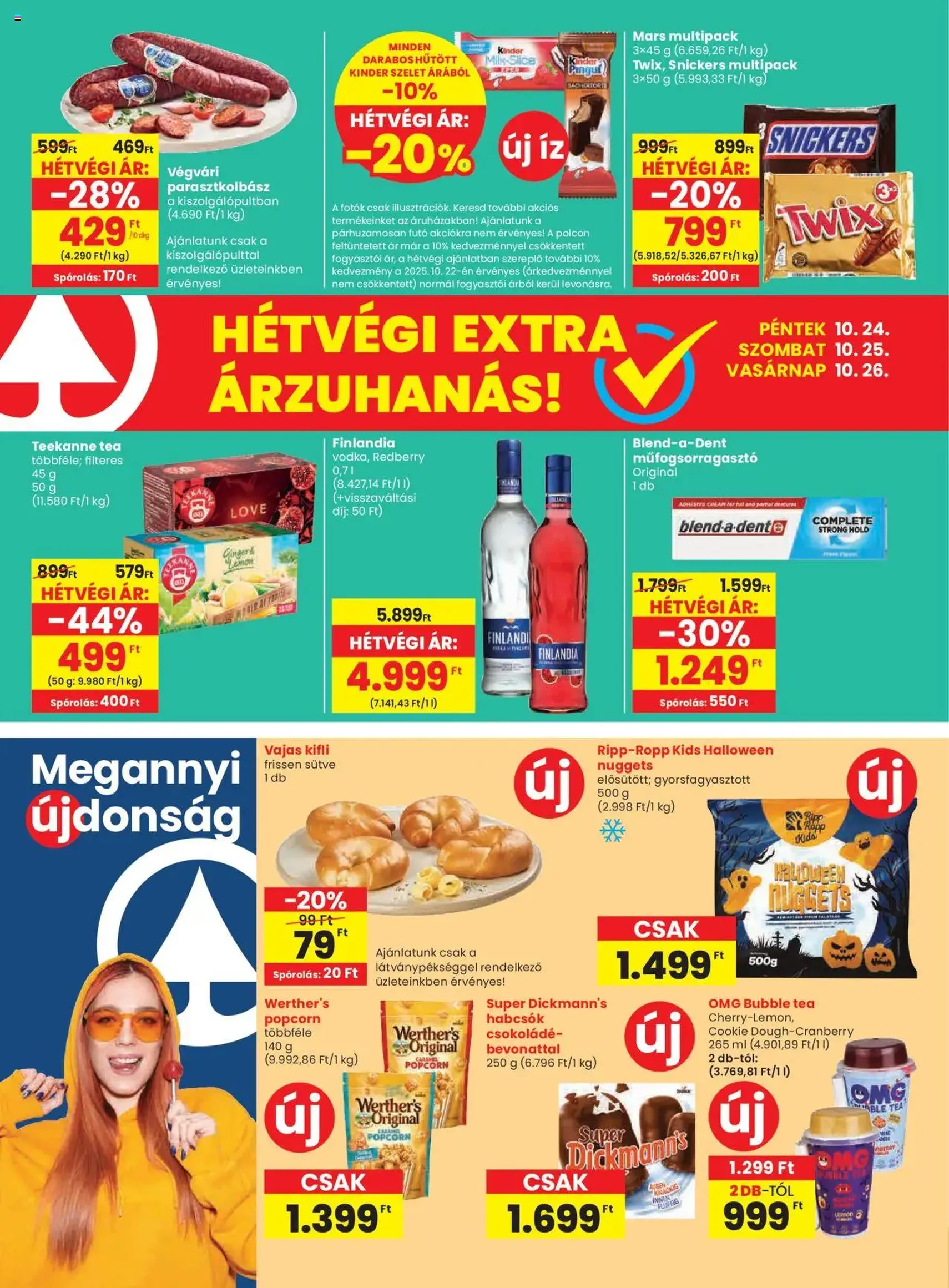 Spar Akciós újság - 2025.10.24. érvényes szórólap 20 oldal 20 oldalból Spar Akciós újság - 2025.10.24. érvényes szórólap 20 oldal 20 oldalból