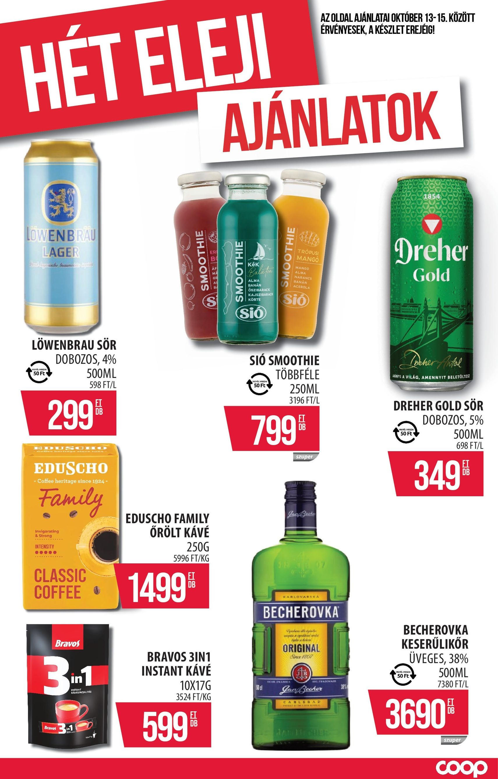 COOP Szolnok Akciós újság - 2025.10.09. érvényes szórólap 7 oldal 15 oldalból
