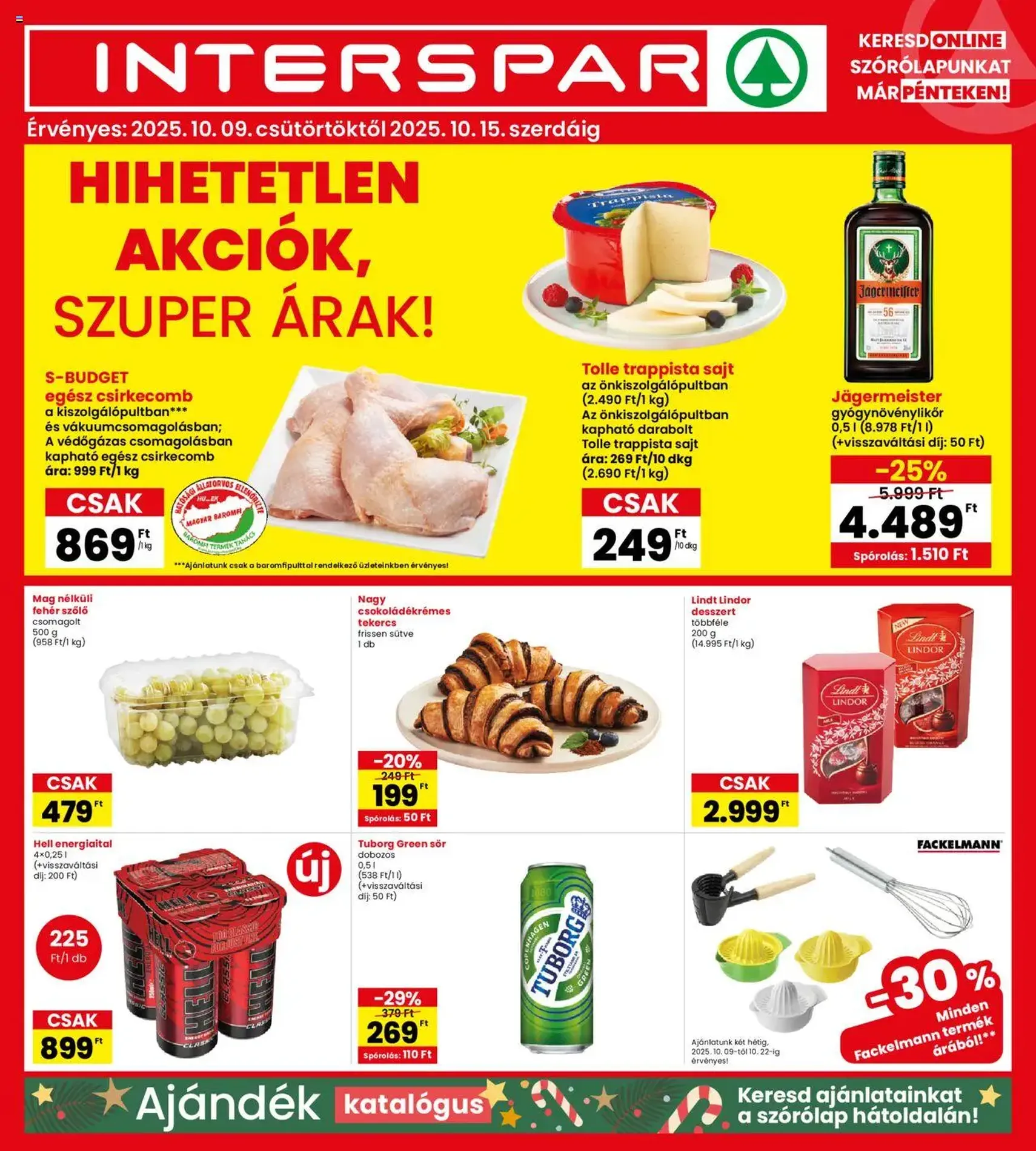 Interspar Akciós újság - 2025.10.09. érvényes szórólap 1 oldal 19 oldalból