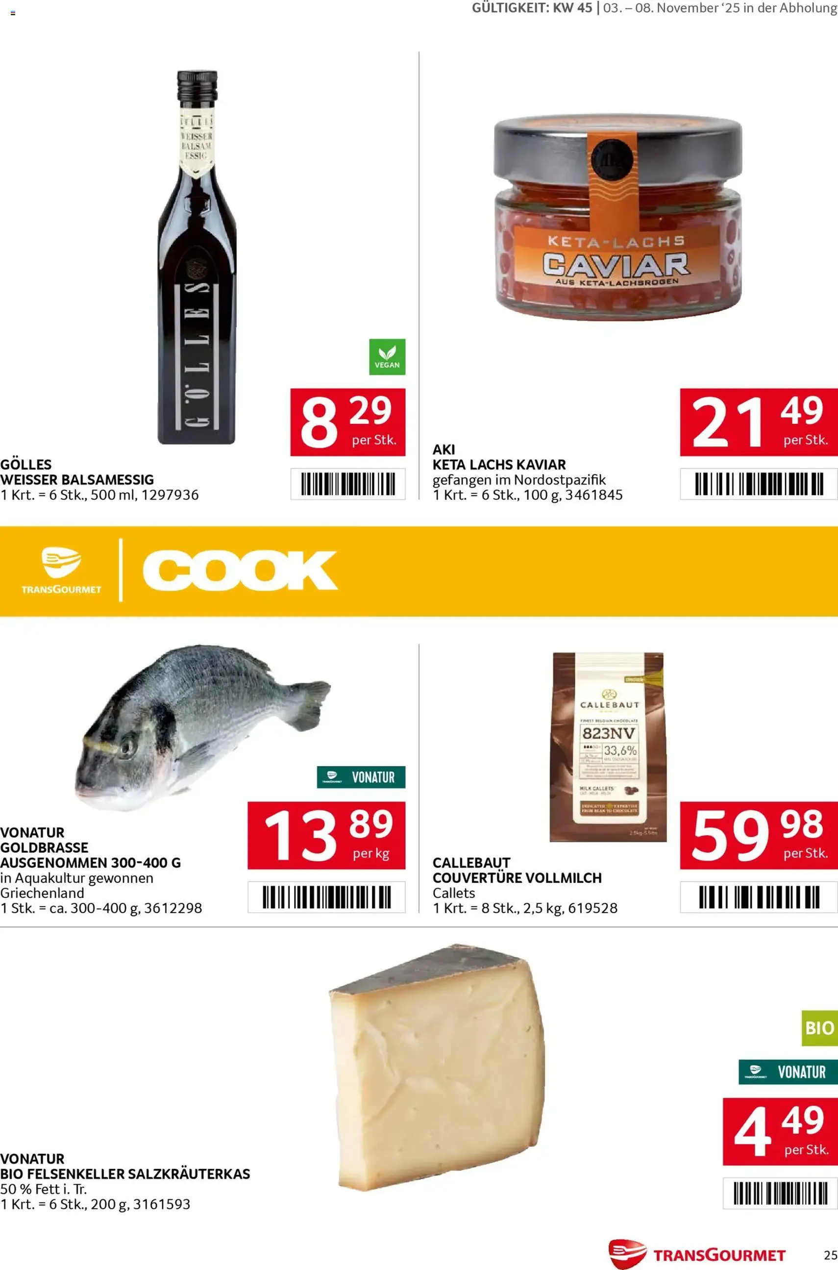 Transgourmet Flugblatt - Gültiger Prospekt ab 03.11.2025, Seite 25 von insgesamt 36