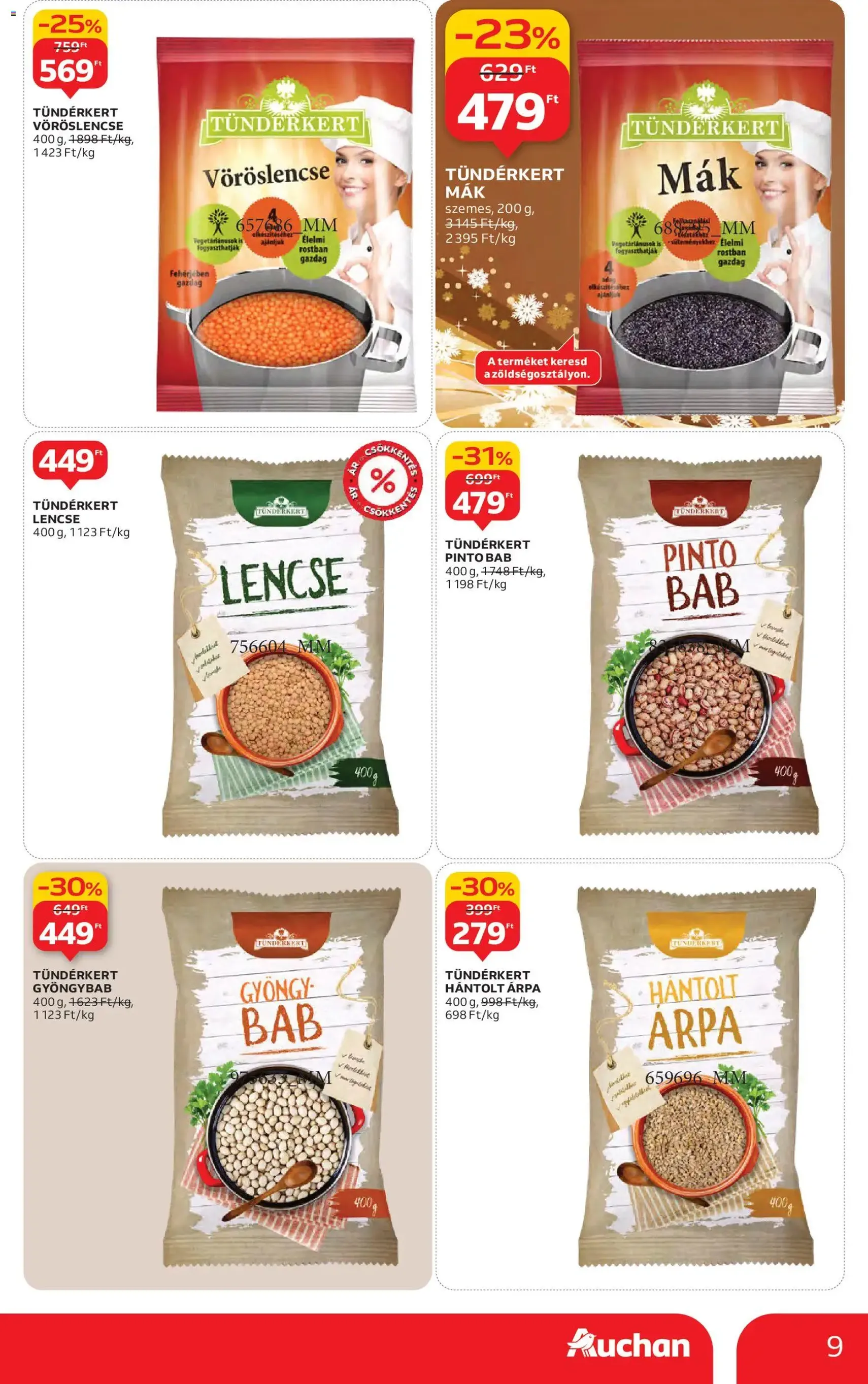 Auchan Akciós újság - 2025.12.11. érvényes szórólap 9 oldal 76 oldalból