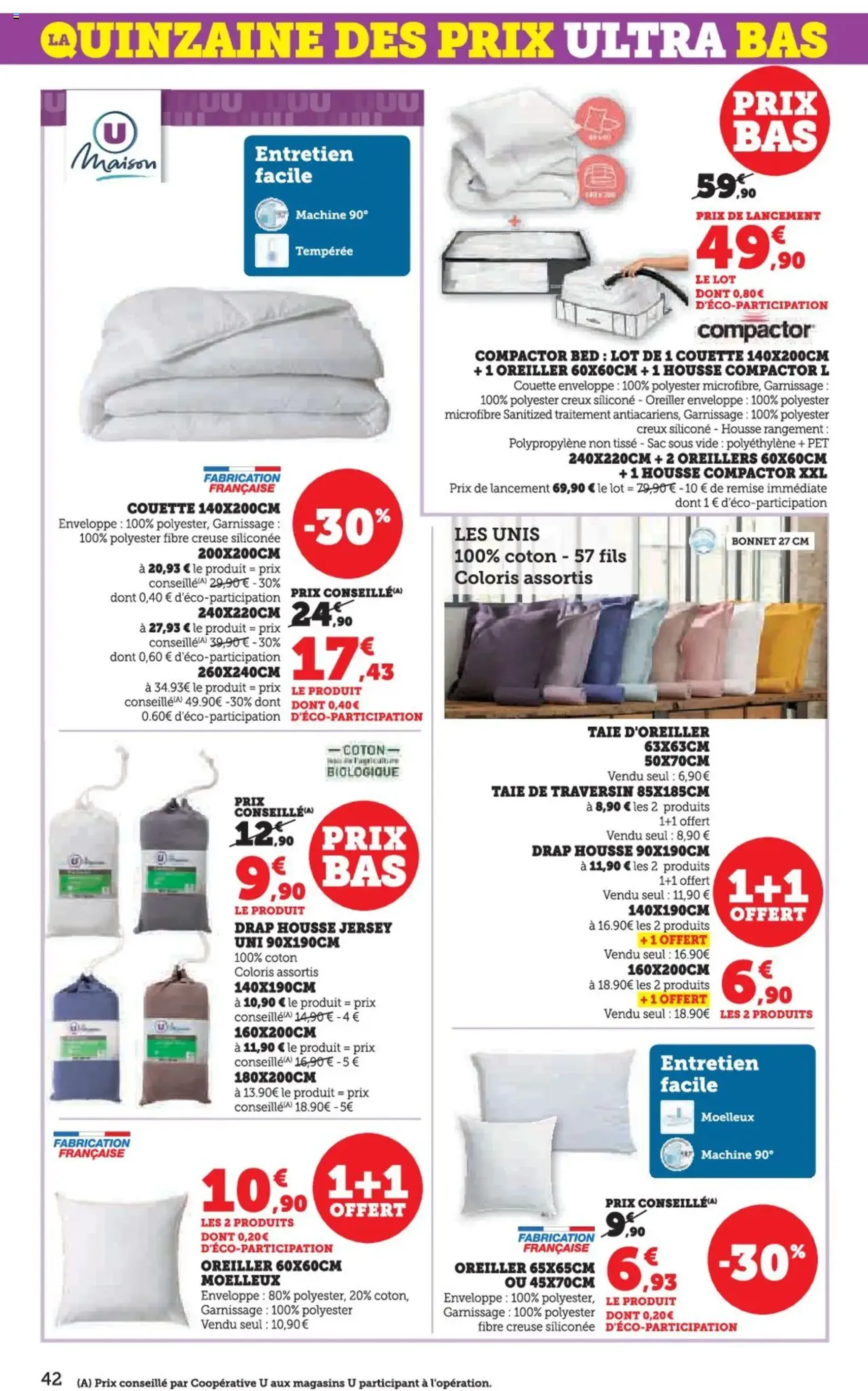 Super U catalogue - brochure valable à partir du 26/08/2025, page 42 sur 44 Super U catalogue - brochure valable à partir du 26/08/2025, page 42 sur 44