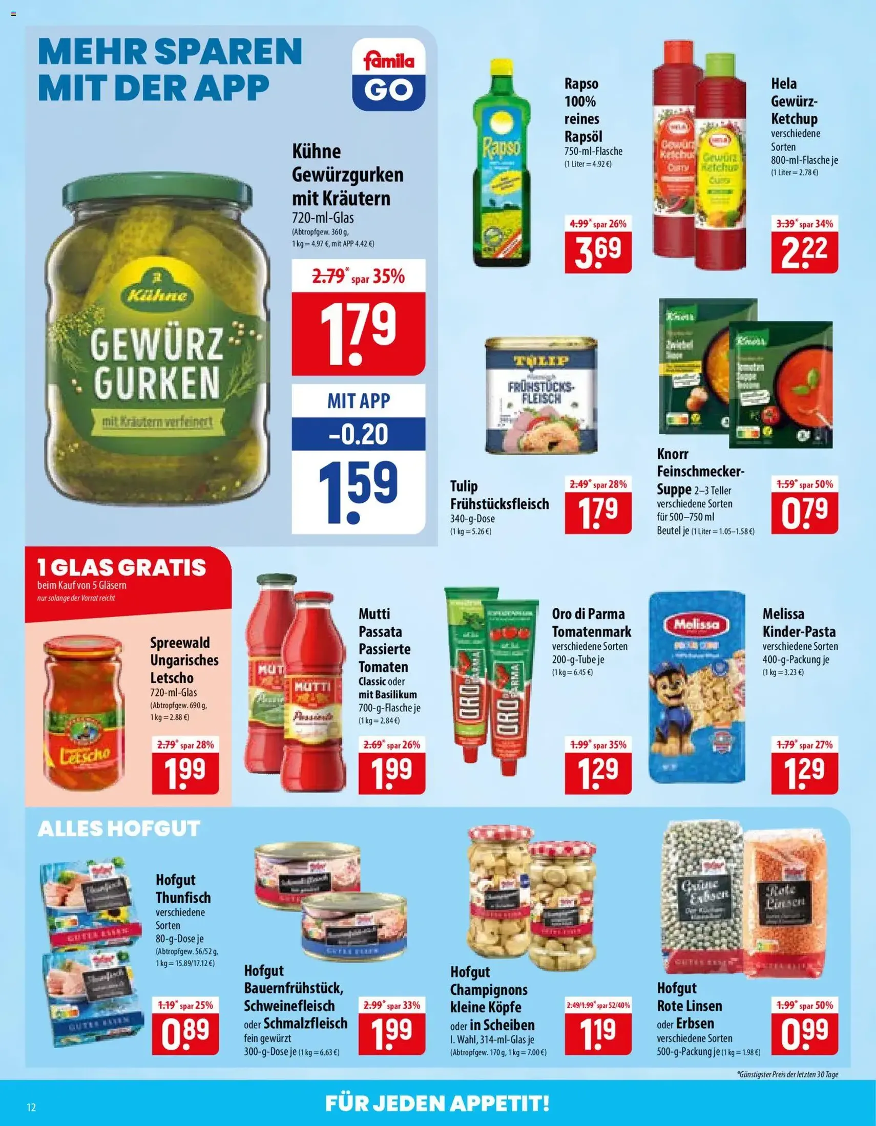 Famila Prospekt - Gültiger Prospekt ab 03.08.2026, Seite 12 von insgesamt 24