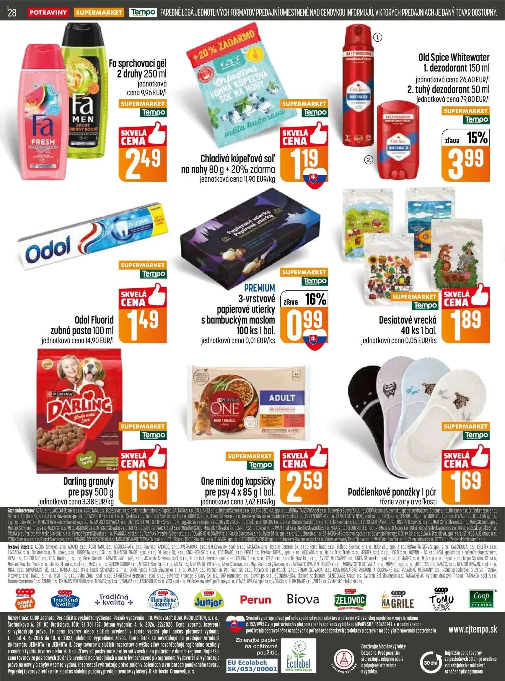COOP Jednota leták - platný leták od 04.06.2026 strana 28 z 32